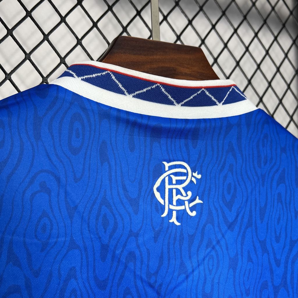Retro Glasgow Rangers 1990-92 Home Stadium Jersey - SOCCERDEALSHOP