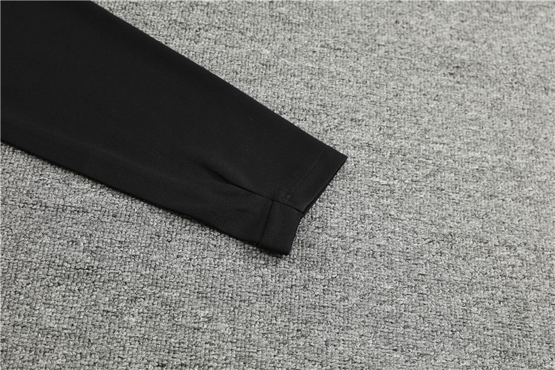 Marseille 23-24 Long Sleeve Training Set -Black and White - SOCCERDEALSHOP