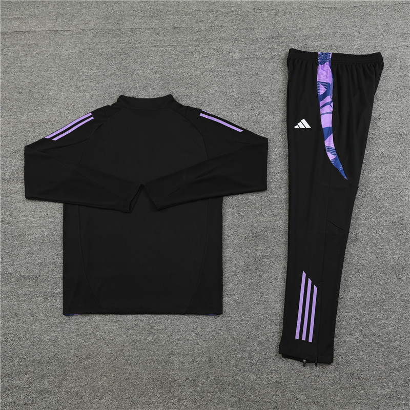 Germany 2024 Long Sleeve Training Set - Black - SOCCERDEALSHOP