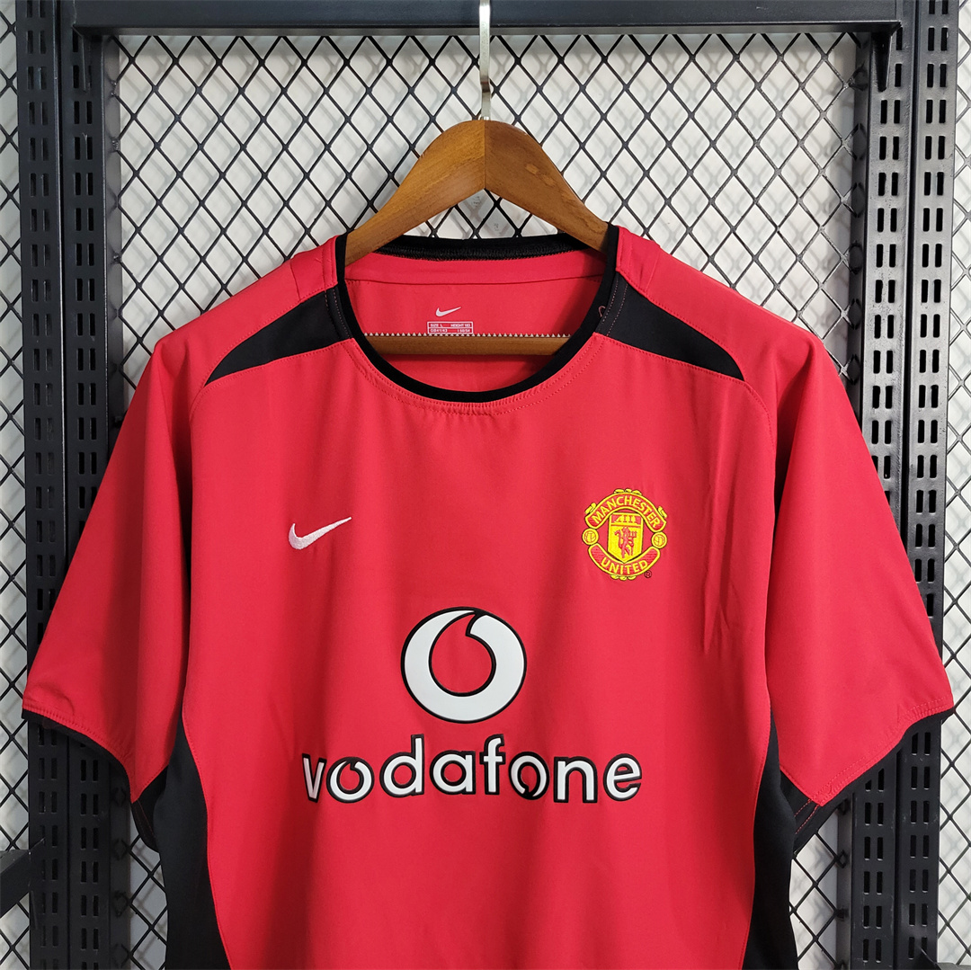 Manchester United Retro 02-04 Home Jersey - SOCCERDEALSHOP