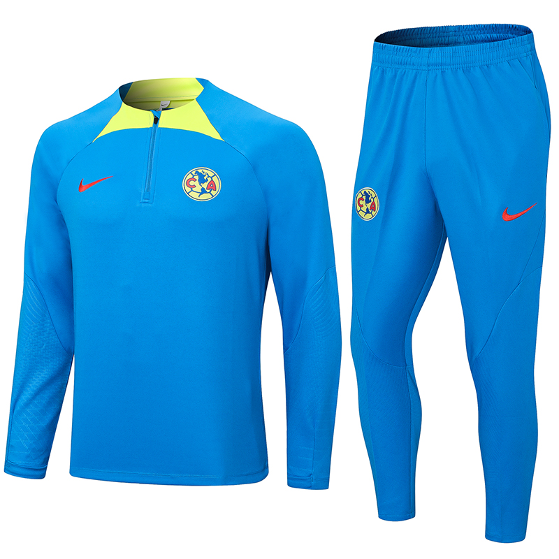 Club America 23-24 Long Sleeve Training Set -Blue - SOCCERDEALSHOP