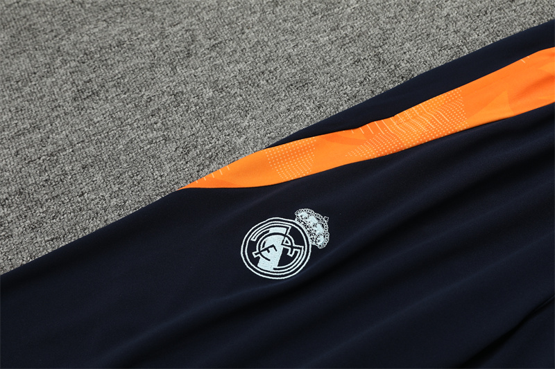 Real Madrid 24-25 Long Sleeve Training Set - Blue & Orange - SOCCERDEALSHOP
