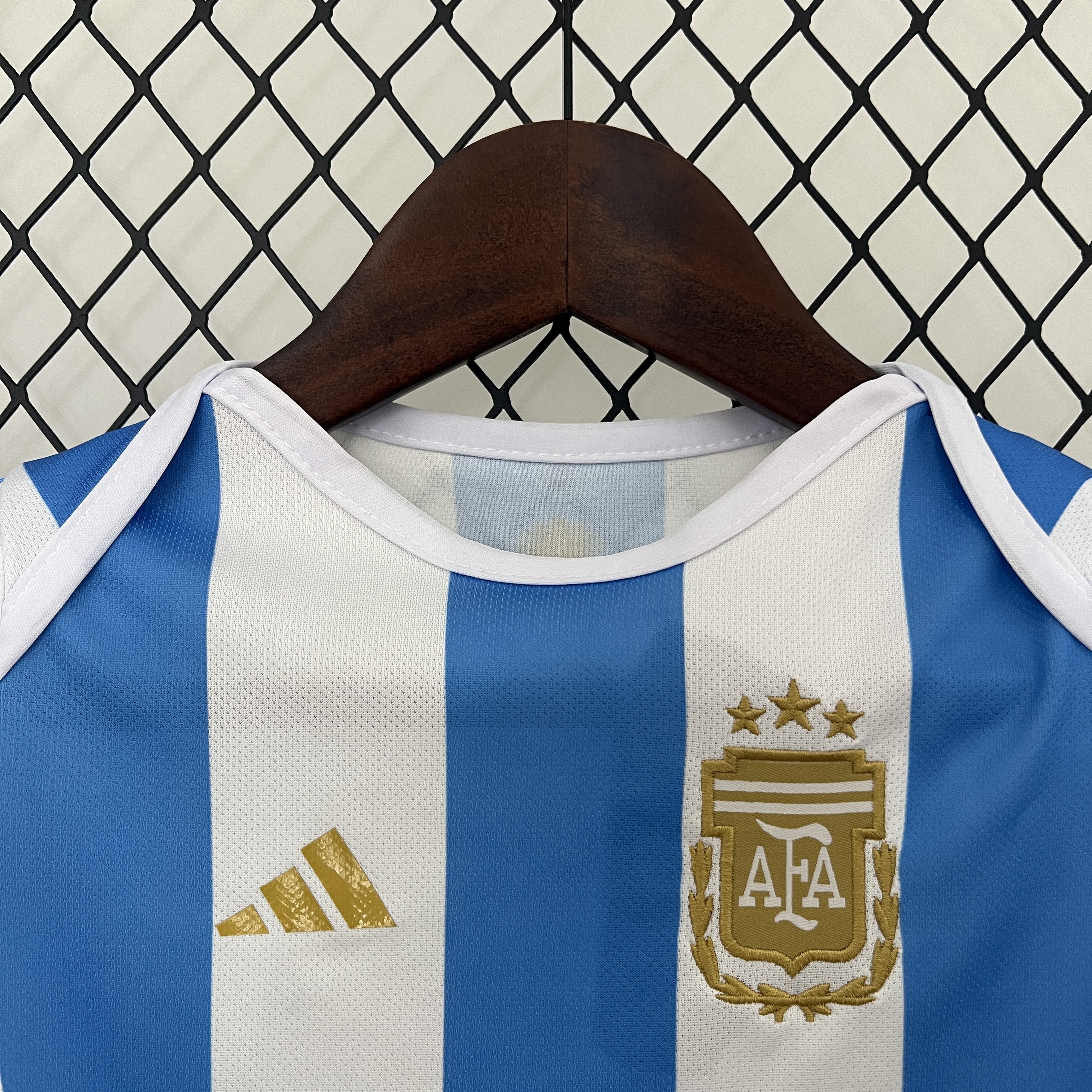 Argentina 2024 Home Baby Crawling Suit - SOCCERDEALSHOP