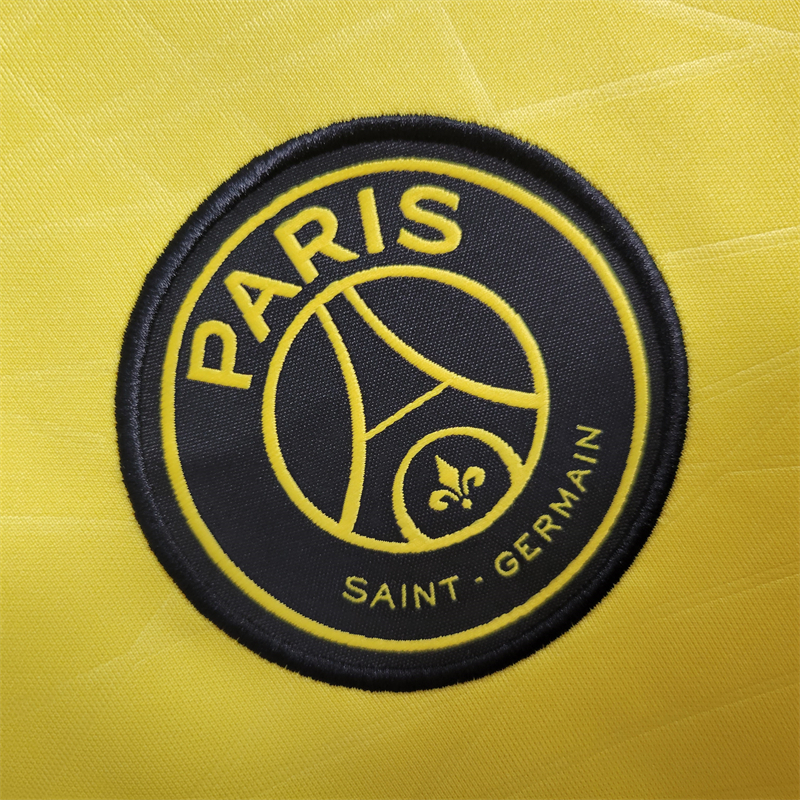 Paris Saint-Germain PSG 23-24 Yellow Training Jersey Football - Fans Version - SOCCERDEALSHOP