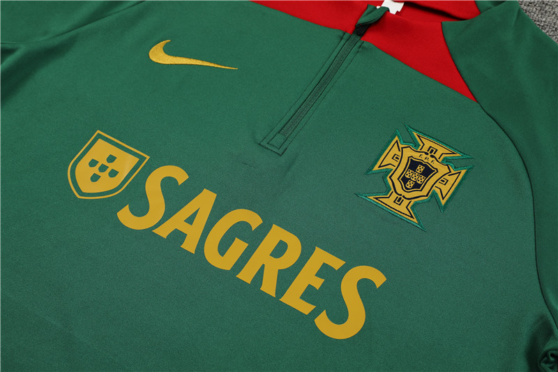 Portugal 23-24 Long Sleeve Training Set -Green - SOCCERDEALSHOP