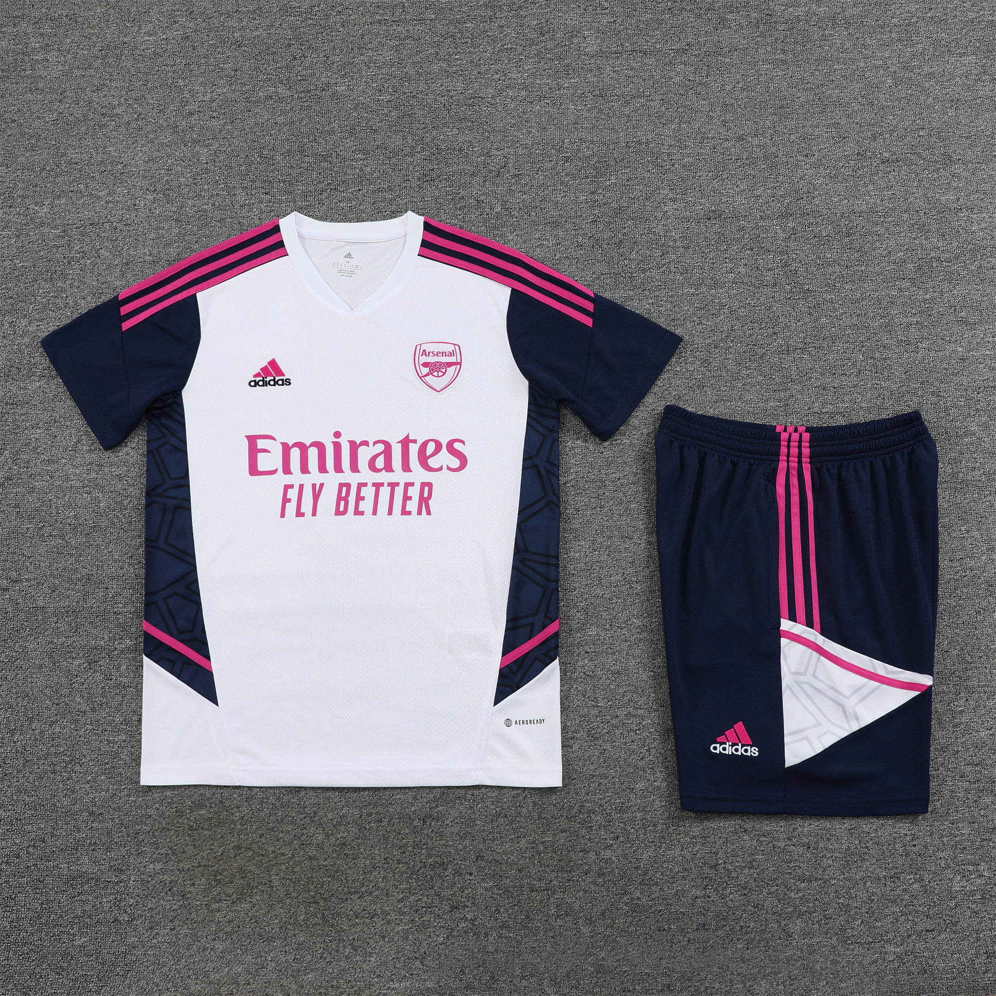 Arsenal 23-24 Short-Sleeve Training Set - White - SOCCERDEALSHOP
