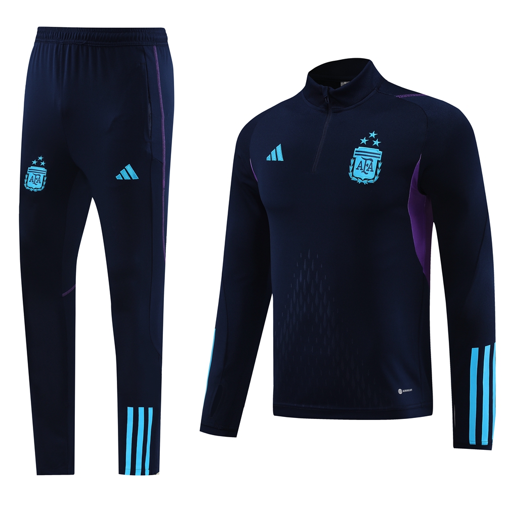Argentina 23-24 Long Sleeve Training Set - Blue - SOCCERDEALSHOP