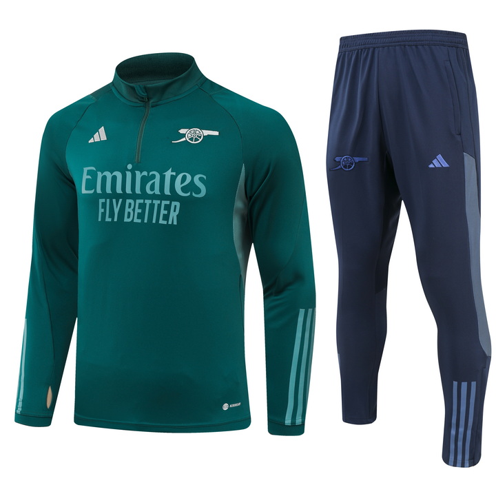 Arsenal 23-24 Long Sleeve Training Set - Green - SOCCERDEALSHOP