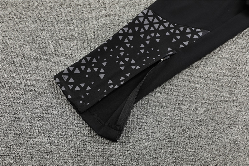 AC Milan 23-24 Long Sleeve Training Set -Black and Red - SOCCERDEALSHOP