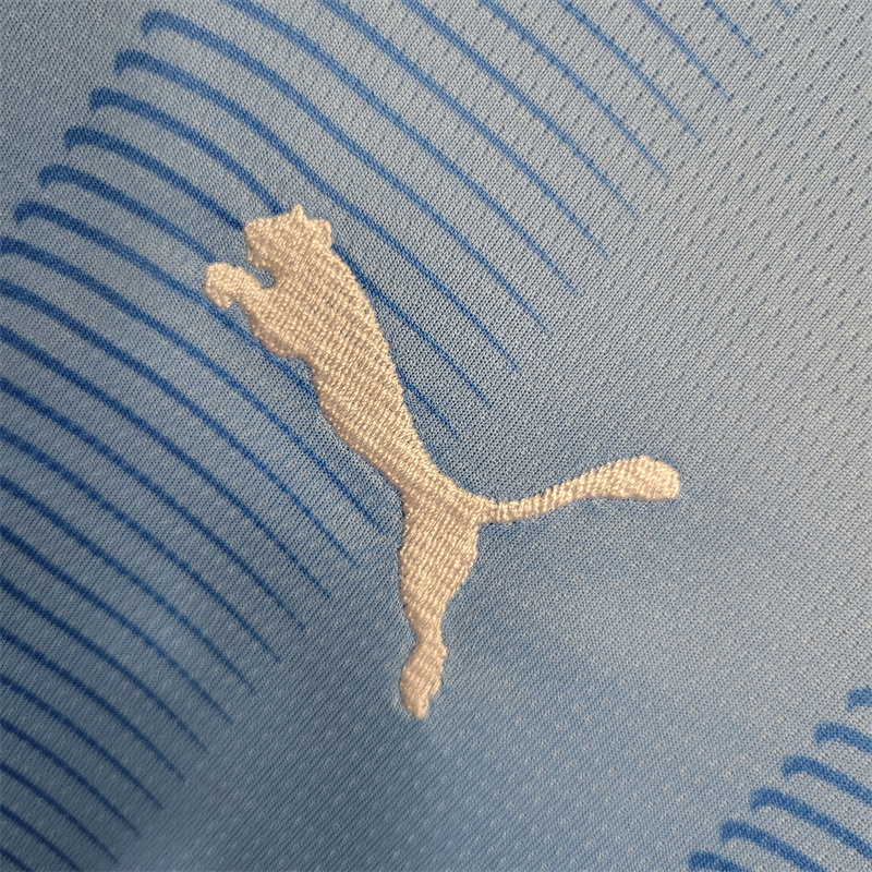 Manchester City 23-24 Home Long Sleeve Jersey - Fans Version - SOCCERDEALSHOP