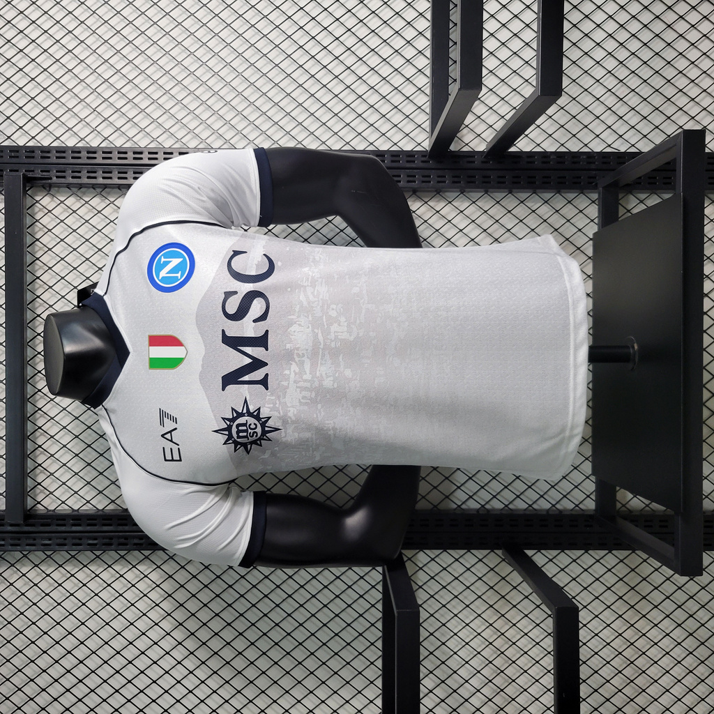 Napoli 23-24 Away White Jersey - Player Version - SOCCERDEALSHOP