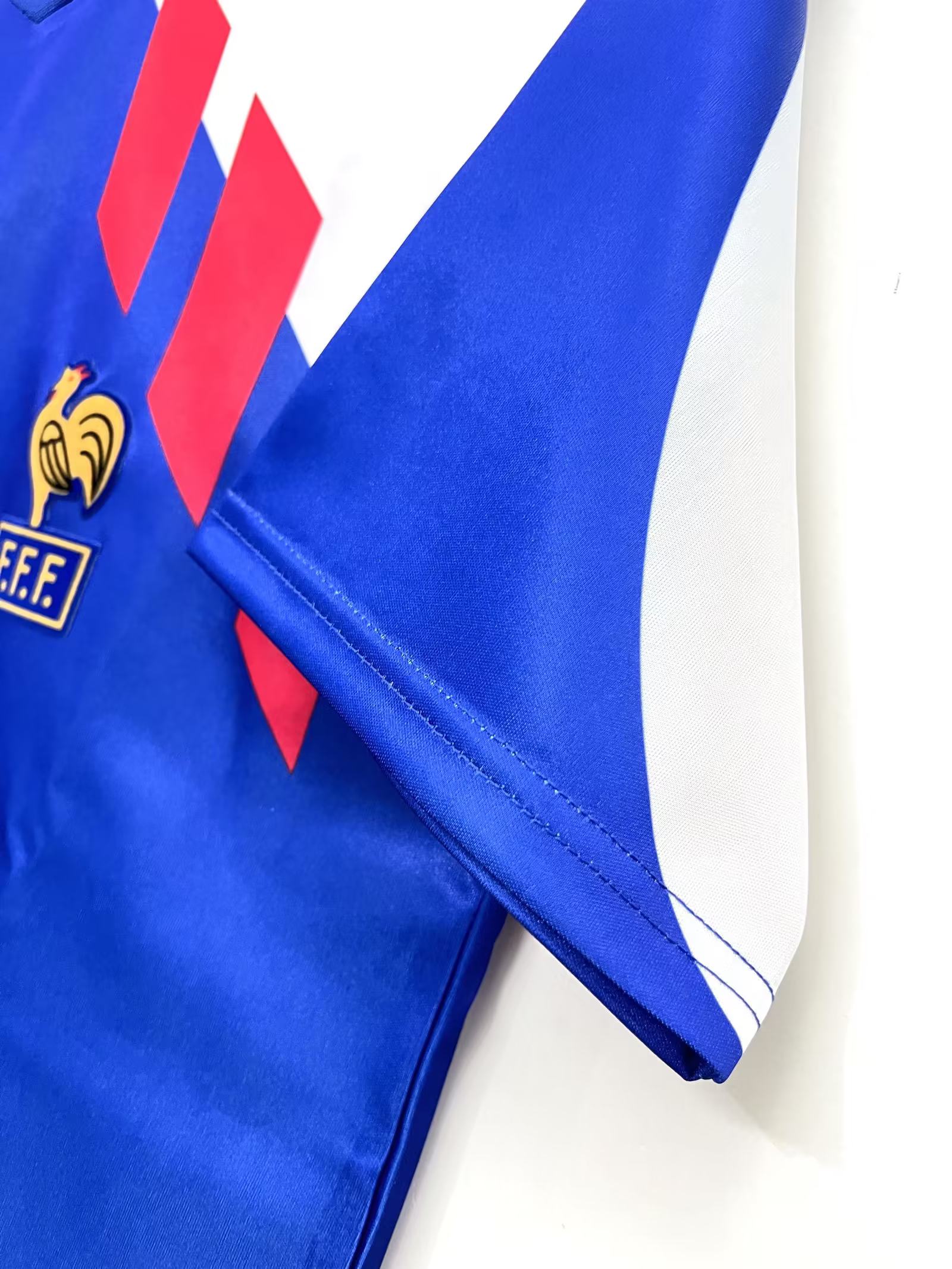 Retro France 1990 Home Stadium Jersey - SOCCERDEALSHOP