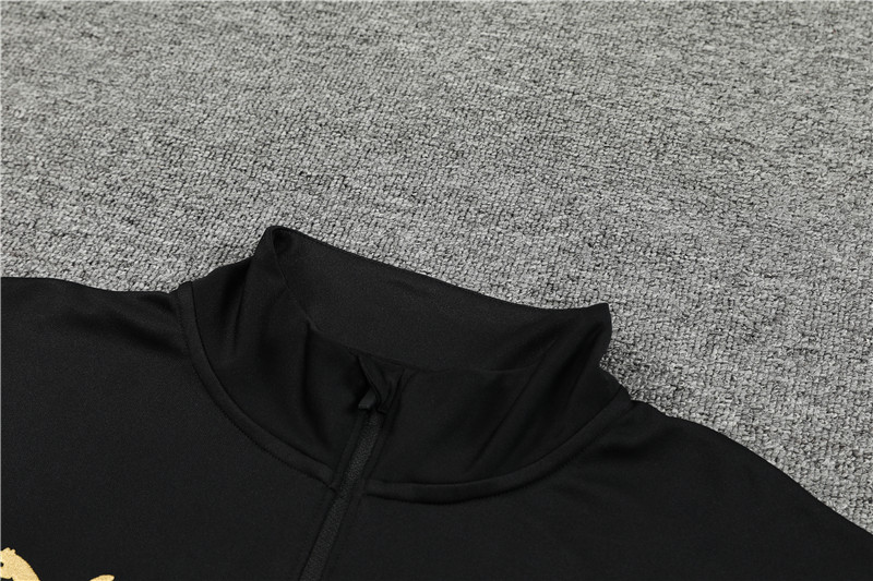 Manchester City 23-24 Long Sleeve Training Set -Black - SOCCERDEALSHOP