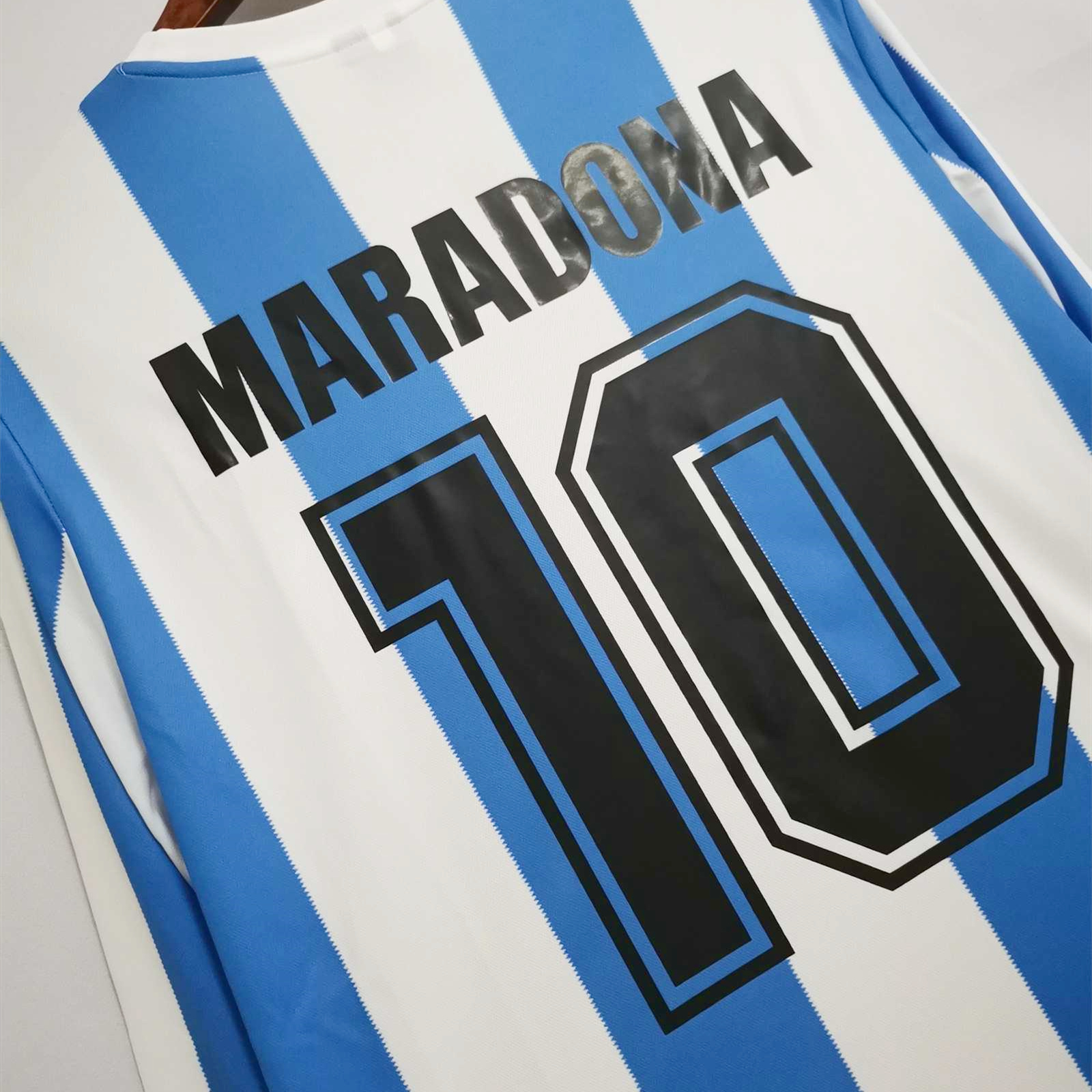 Retro Argentina 1986 Home Stadium Long Sleeve Jersey - SOCCERDEALSHOP