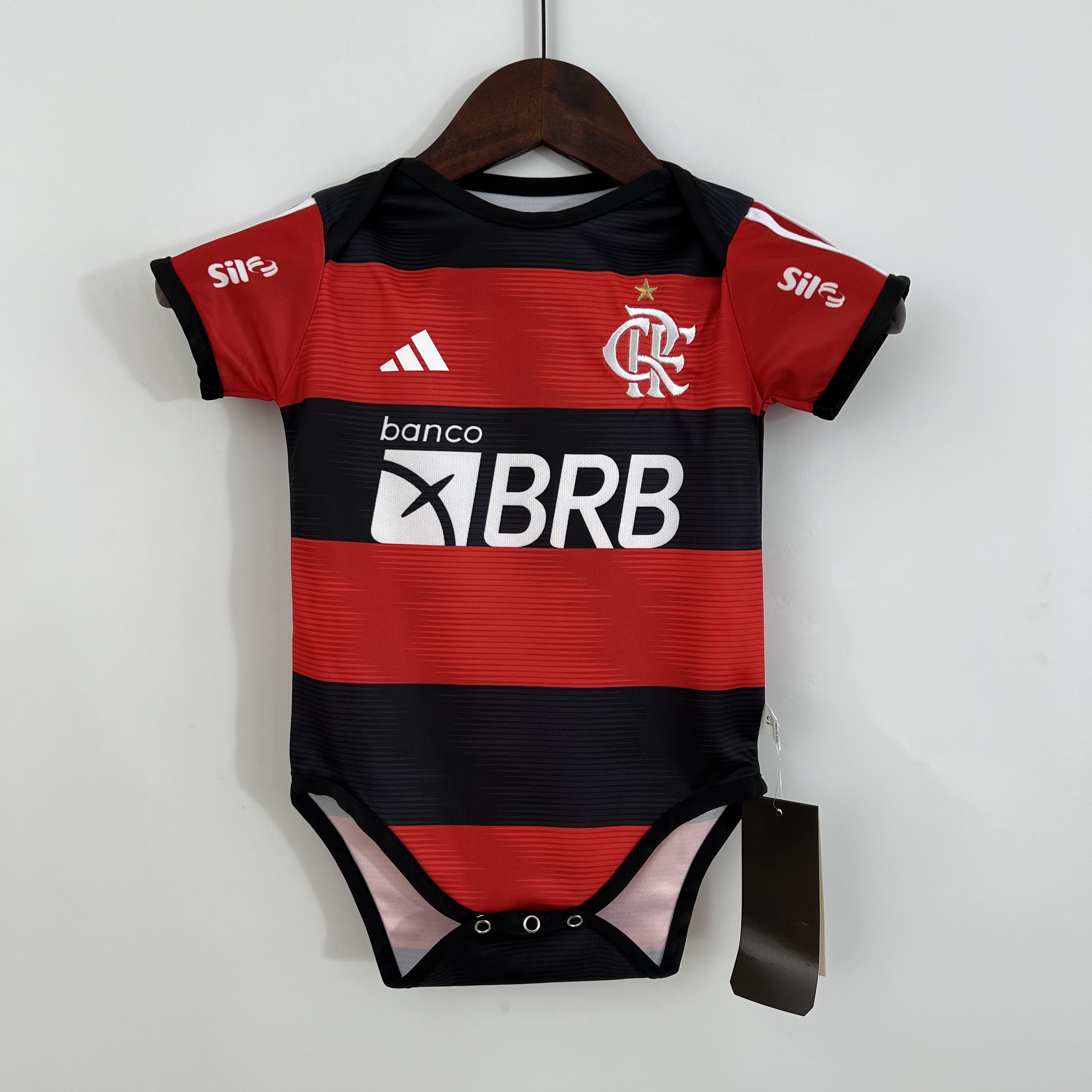 Flamengo 23-24 Home Stadium Baby Crawling Suit - SOCCERDEALSHOP