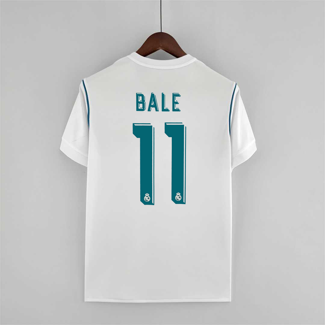 Retro Real Madrid 17-18 Home Jersey - with Champions League Final Final - SOCCERDEALSHOP