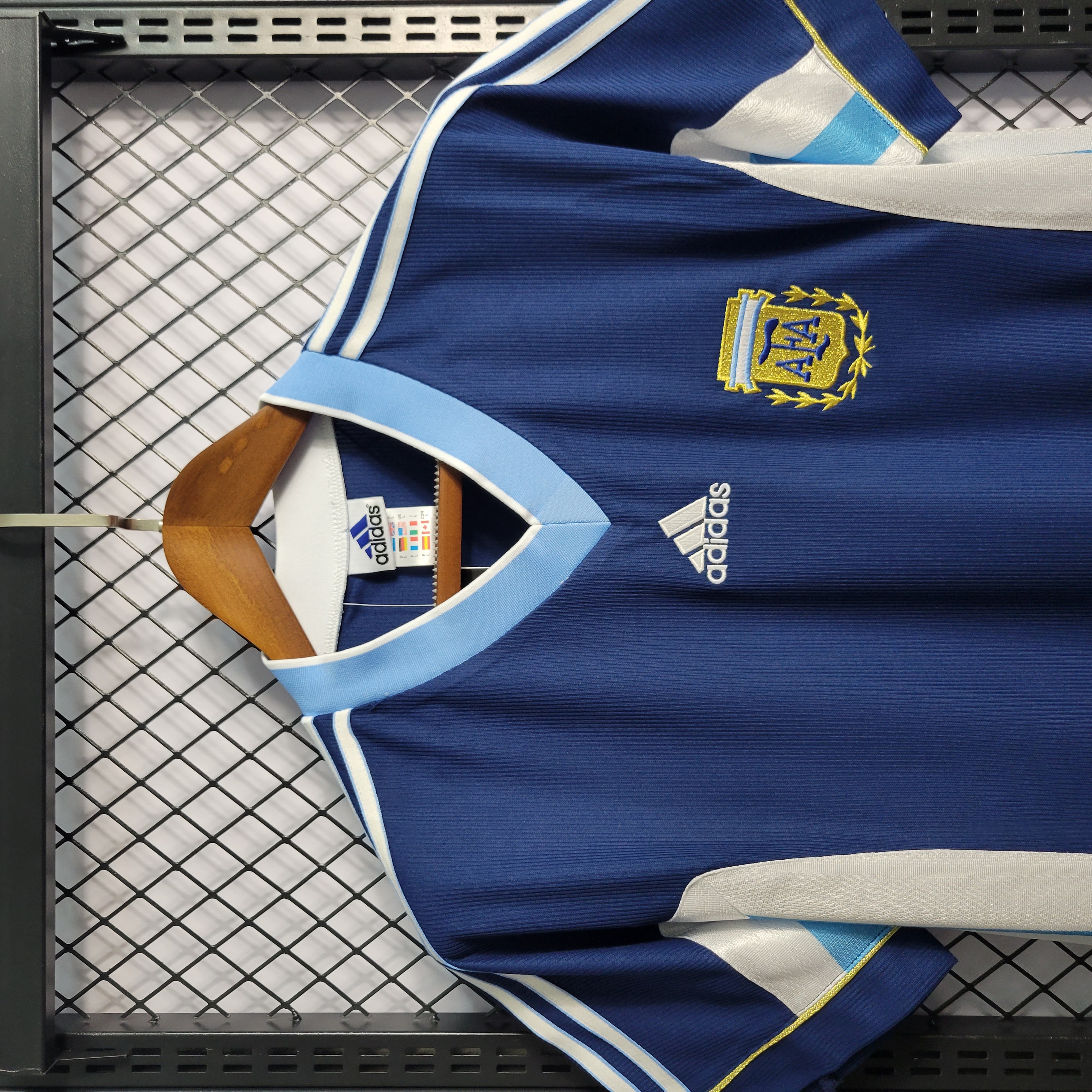Retro Argentina 1998 Away Stadium Jersey - SOCCERDEALSHOP