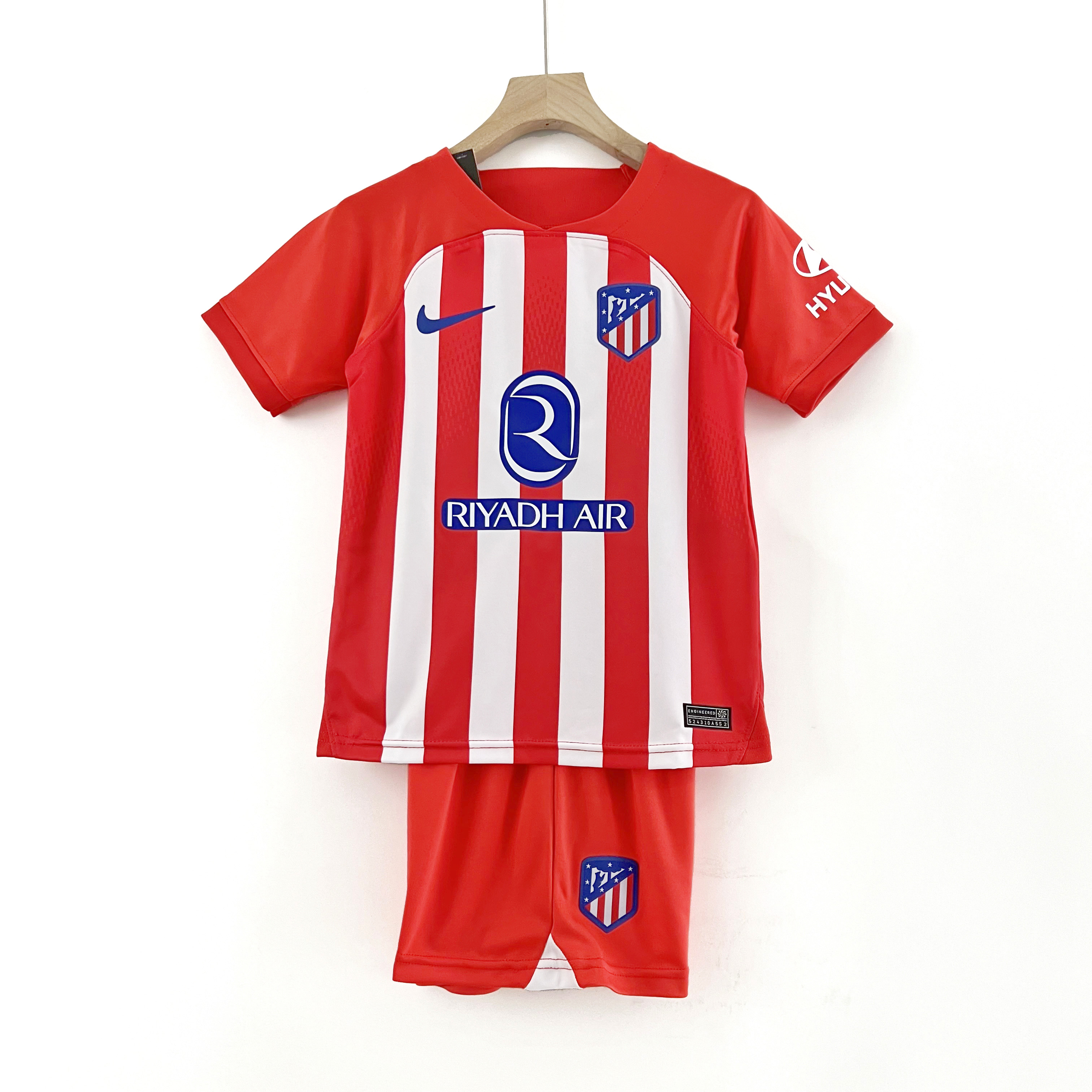 Atletico Madrid 23-24 Home Kids Kit - SOCCERDEALSHOP