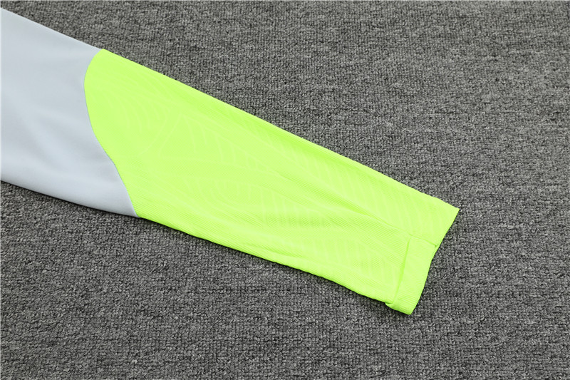 Paris Saint-Germain PSG 23-24 Long Sleeve Training Set -Light Grey - SOCCERDEALSHOP