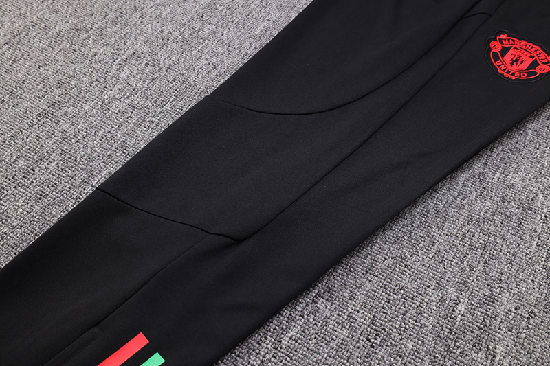 Manchester United 23-24 Long Sleeve Training Set -White and Red - SOCCERDEALSHOP