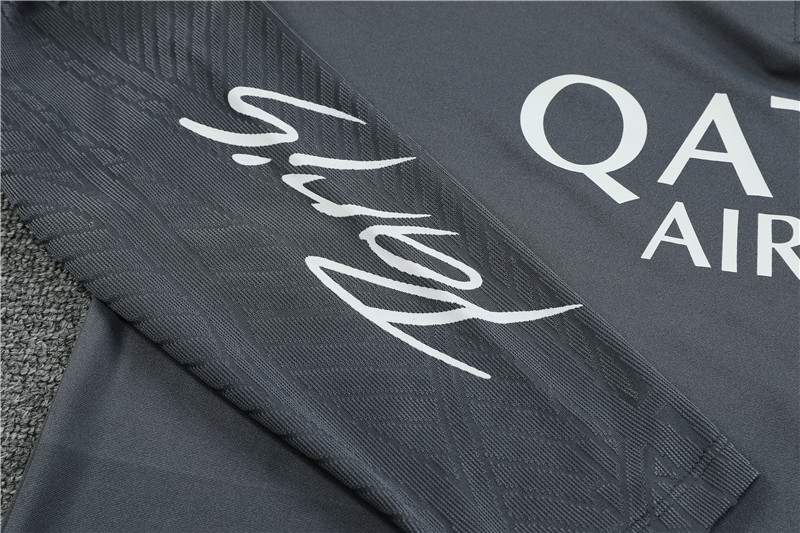 Paris Saint-Germain PSG 23-24 Long Sleeve Training Set -Deep Gray - SOCCERDEALSHOP