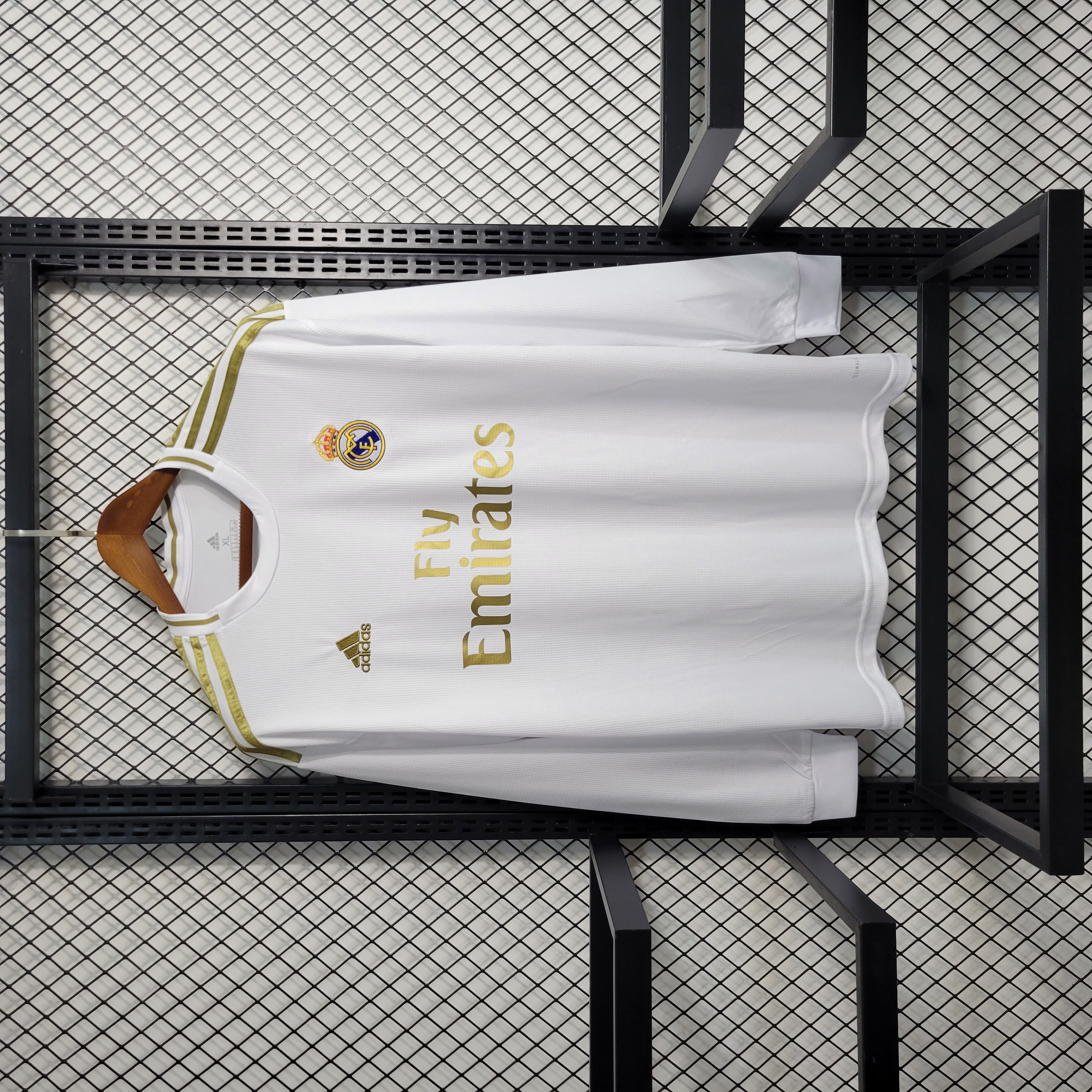 Retro Real Madrid 19-20 Home Stadium Long Sleeve Jersey - SOCCERDEALSHOP