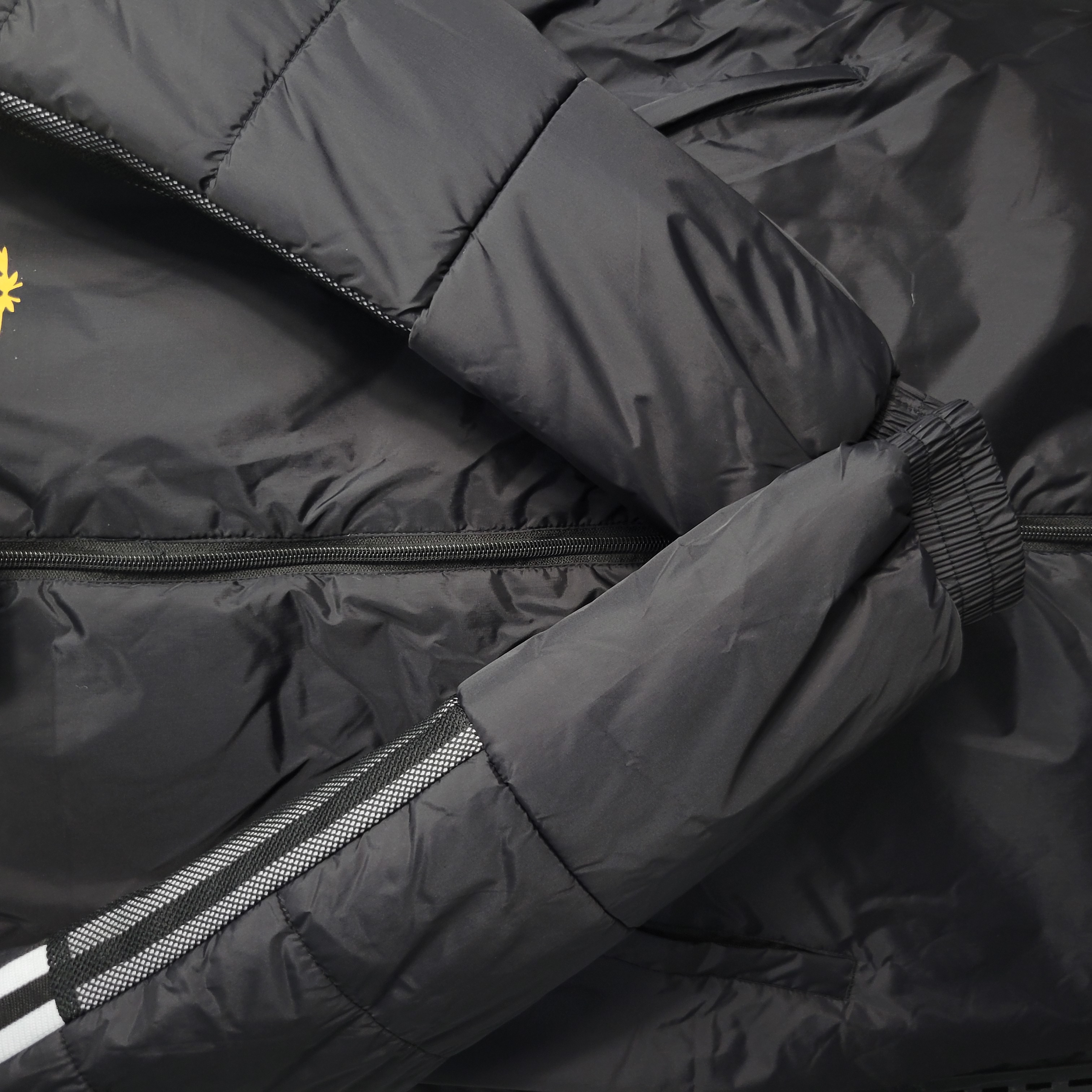 Argentina 23-24 Men's Hooded Thermal Cotton Jacket - Black - SOCCERDEALSHOP