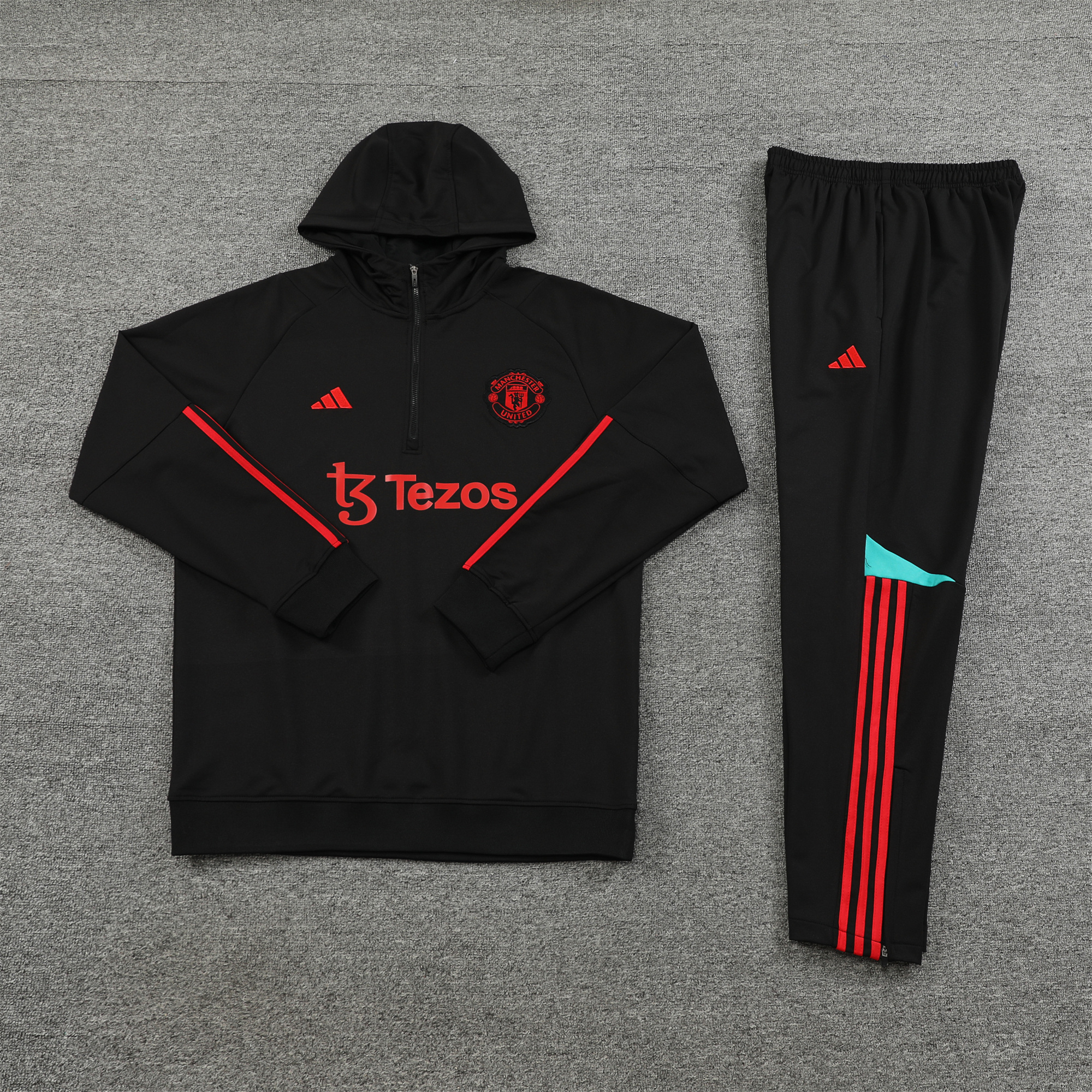 Manchester United 23-24 Men's Training Hoodie + Pants - SOCCERDEALSHOP
