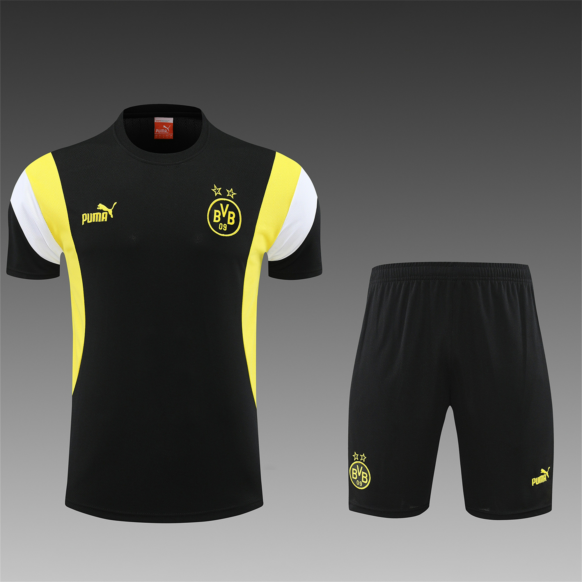 Dortmund 23-24 Short-Sleeve Training Set - Black - SOCCERDEALSHOP