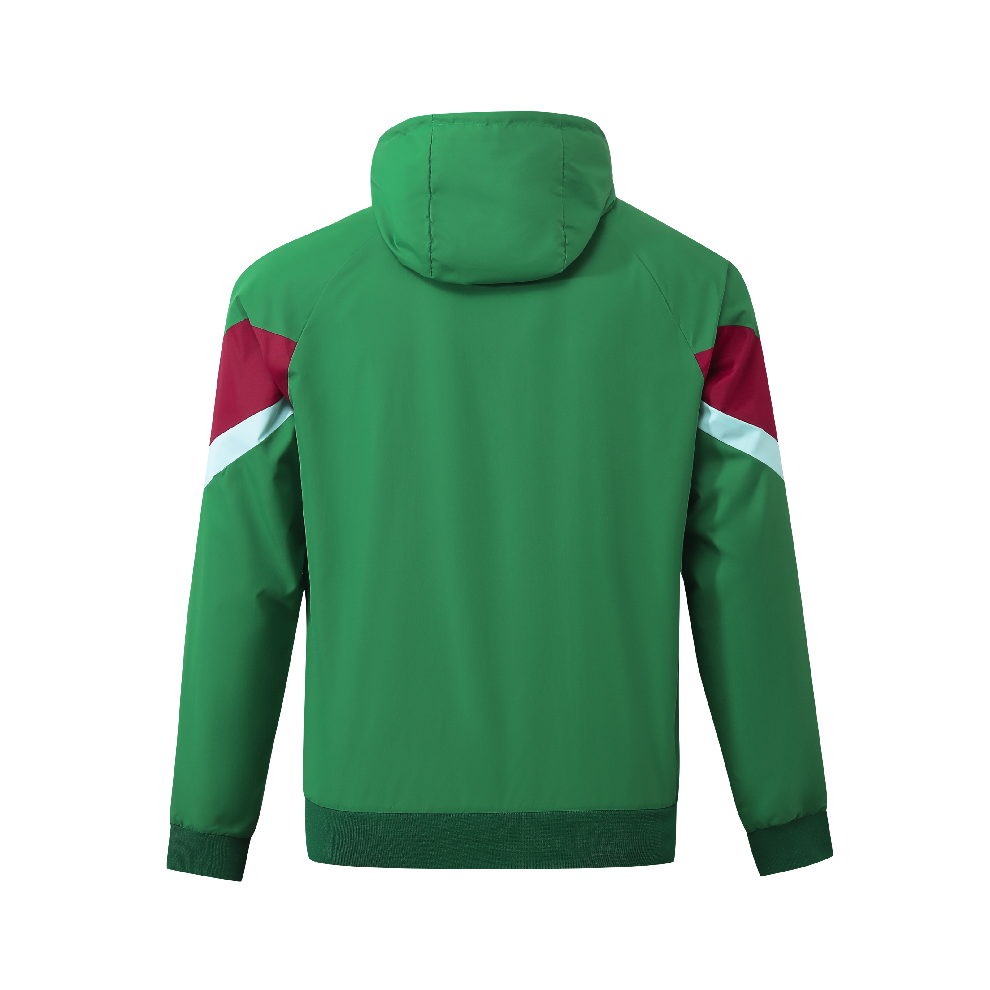 Portugal 2024 National Team Anthem Green Hooded Windbreaker - Player Version - SOCCERDEALSHOP