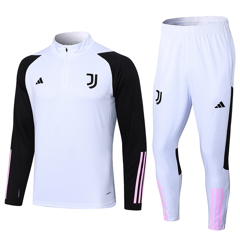 Juventus 23-24 Long Sleeve Training Set - White - SOCCERDEALSHOP