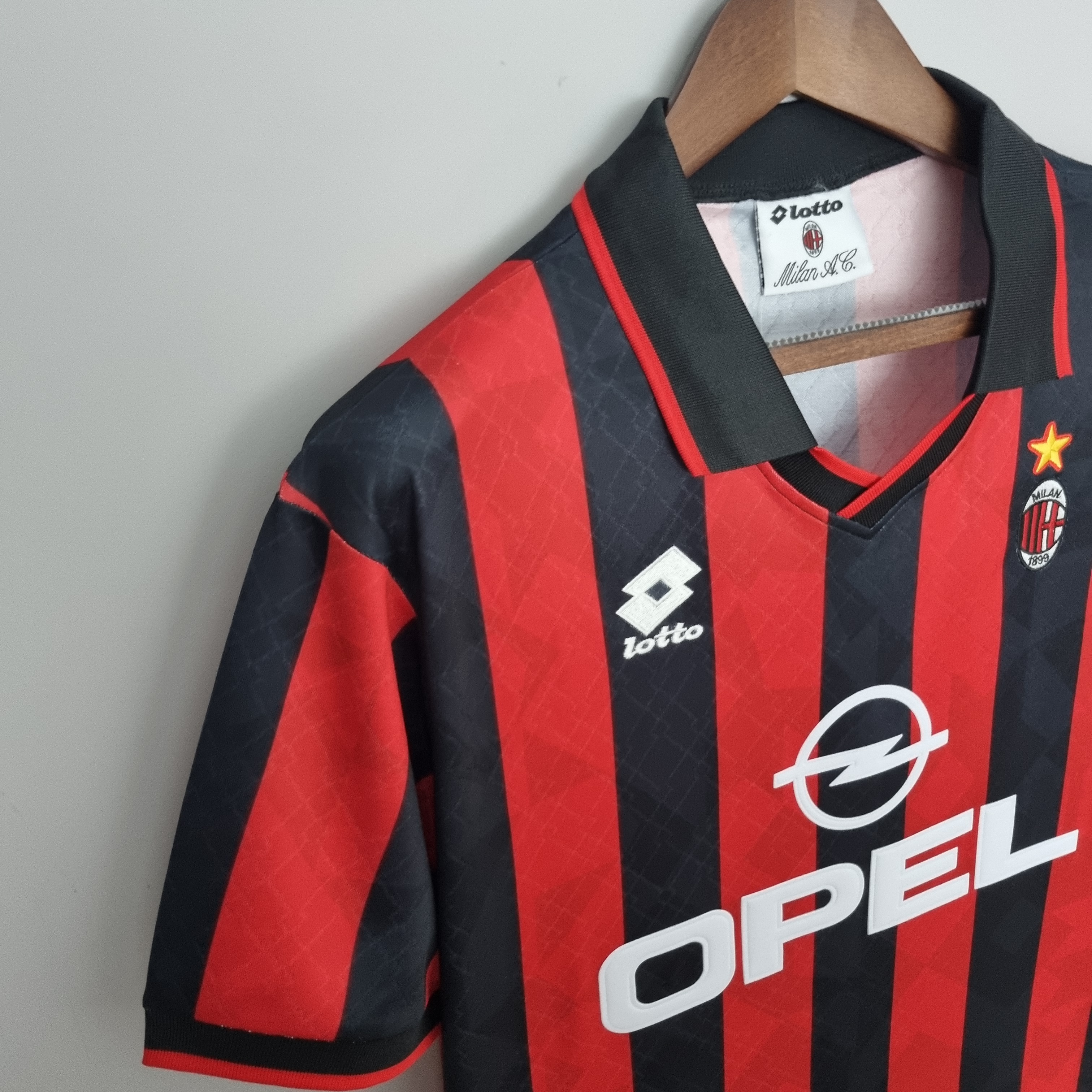 Retro AC Milan 95-96 Home Stadium Jersey - SOCCERDEALSHOP