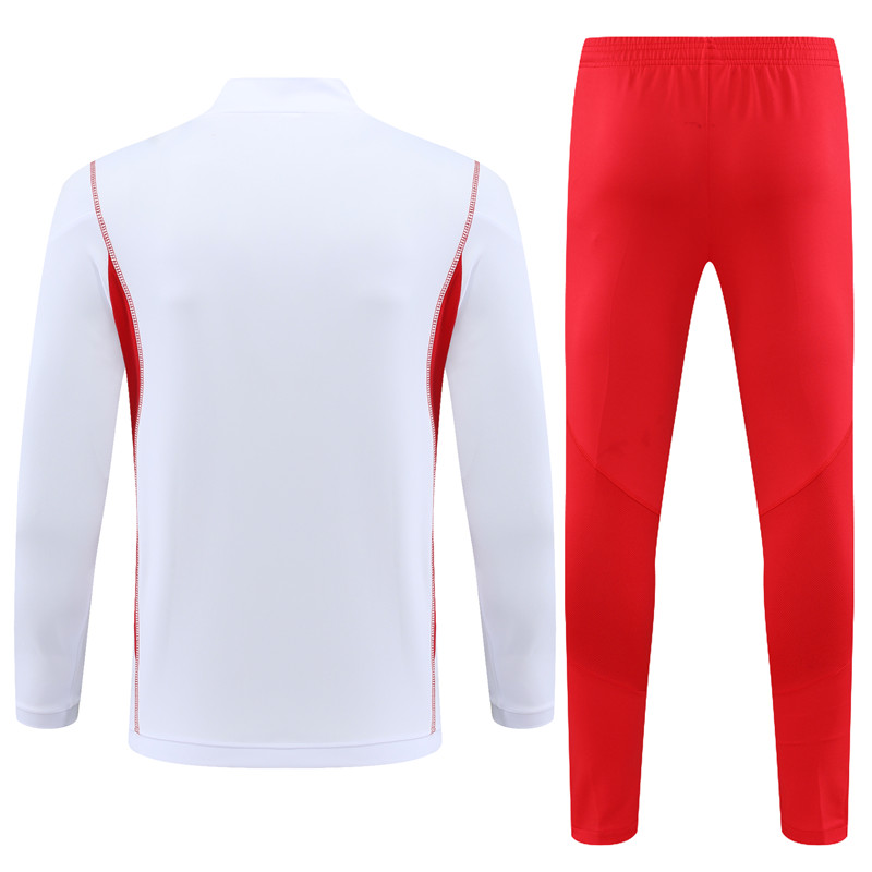 Flamengo 23-24 Long Sleeve Training Set -White - SOCCERDEALSHOP