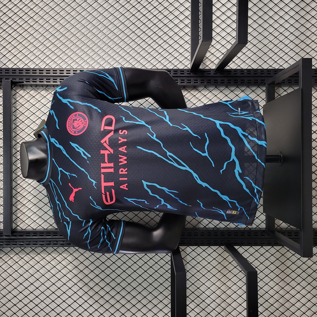 Manchester City 23-24 Third Jersey - Player Version - SOCCERDEALSHOP