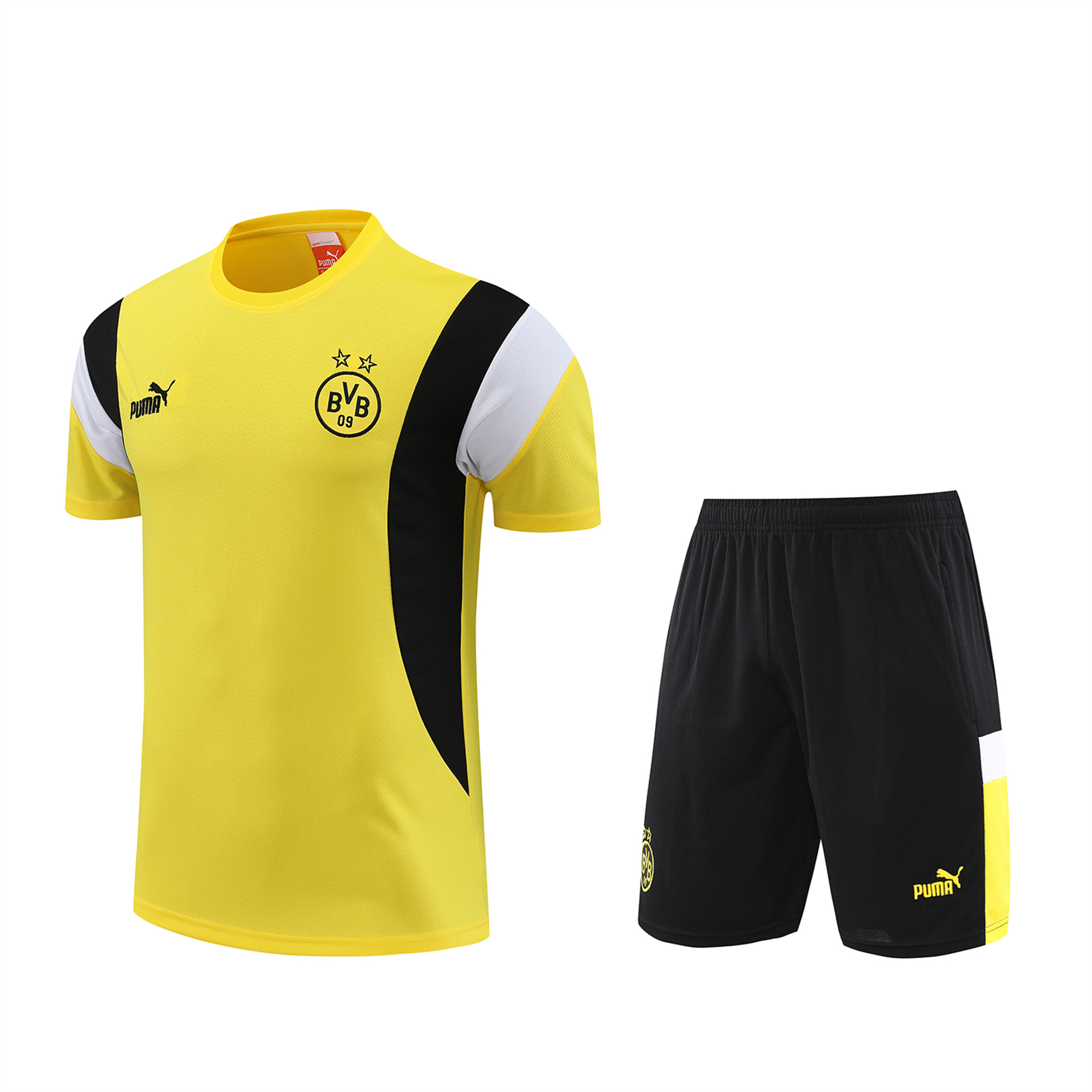 Dortmund 23-24 Short-Sleeve Training Set - Yellow - SOCCERDEALSHOP