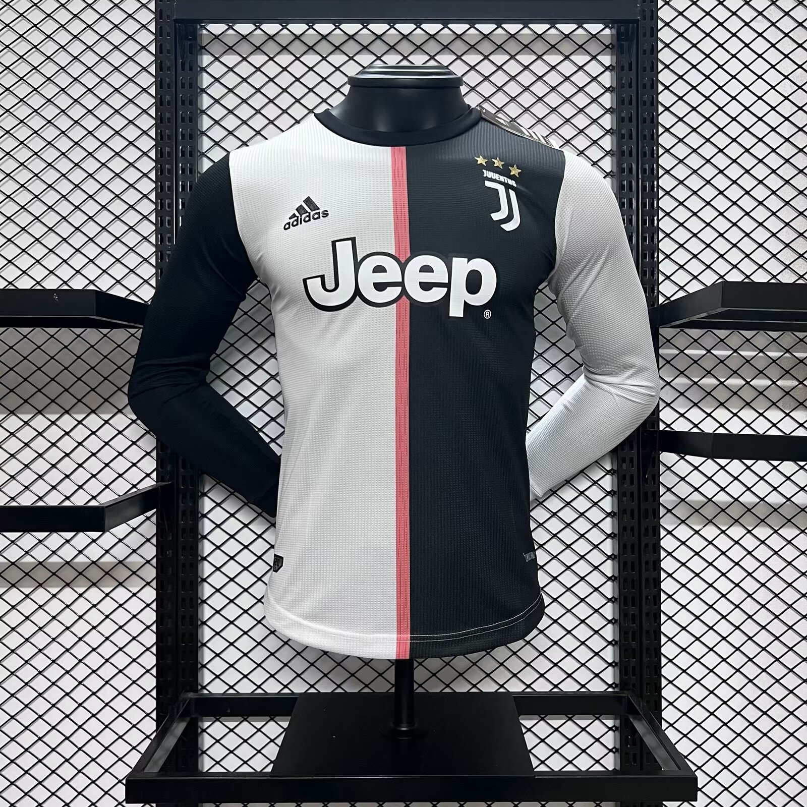 Retro Juventus 2019-20 Home Stadium Long Sleeve Jersey - Player Version - SOCCERDEALSHOP