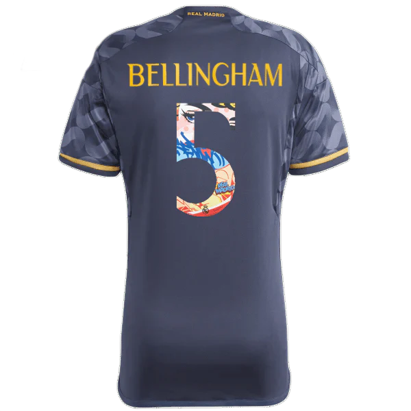 Real Madrid 23-24 Away Blue Jersey - Player Version ( with POP ART Number) - SOCCERDEALSHOP