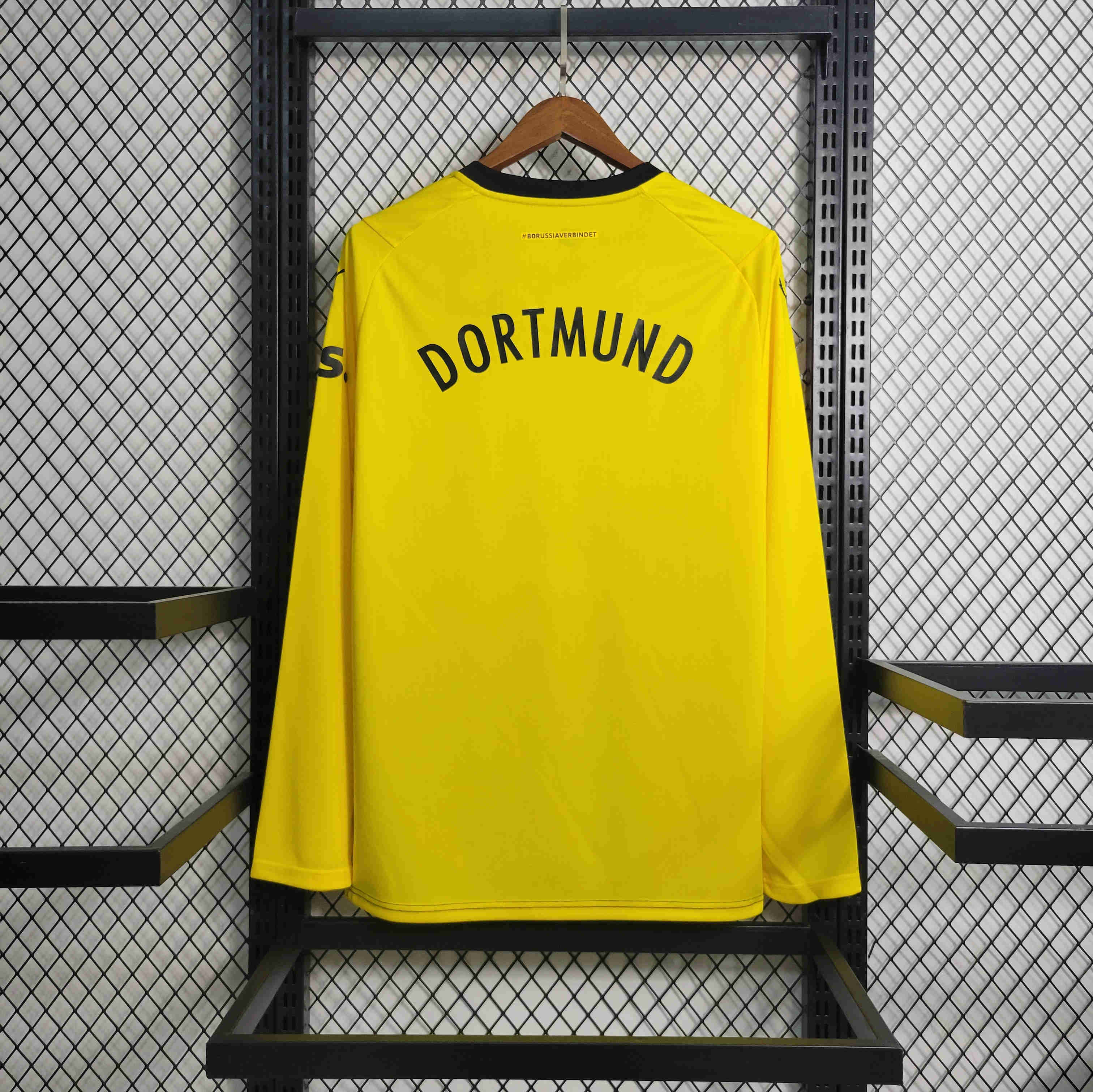 Dortmund 23/24 Home Home Long Sleeve Jersey - Fans Version - SOCCERDEALSHOP
