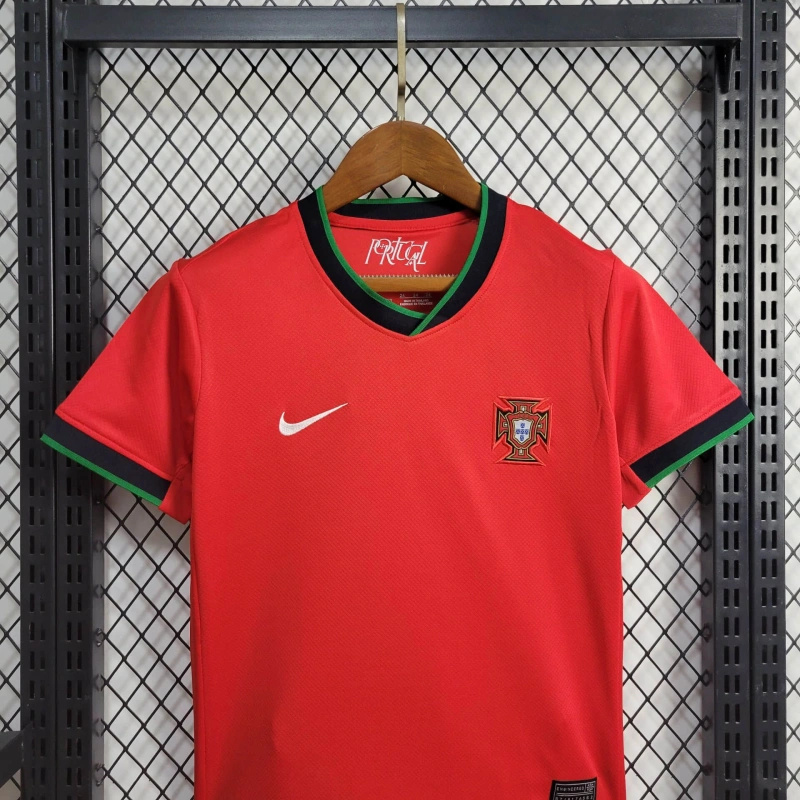 Portugal 2024 Home Stadium Kids Kit - SOCCERDEALSHOP