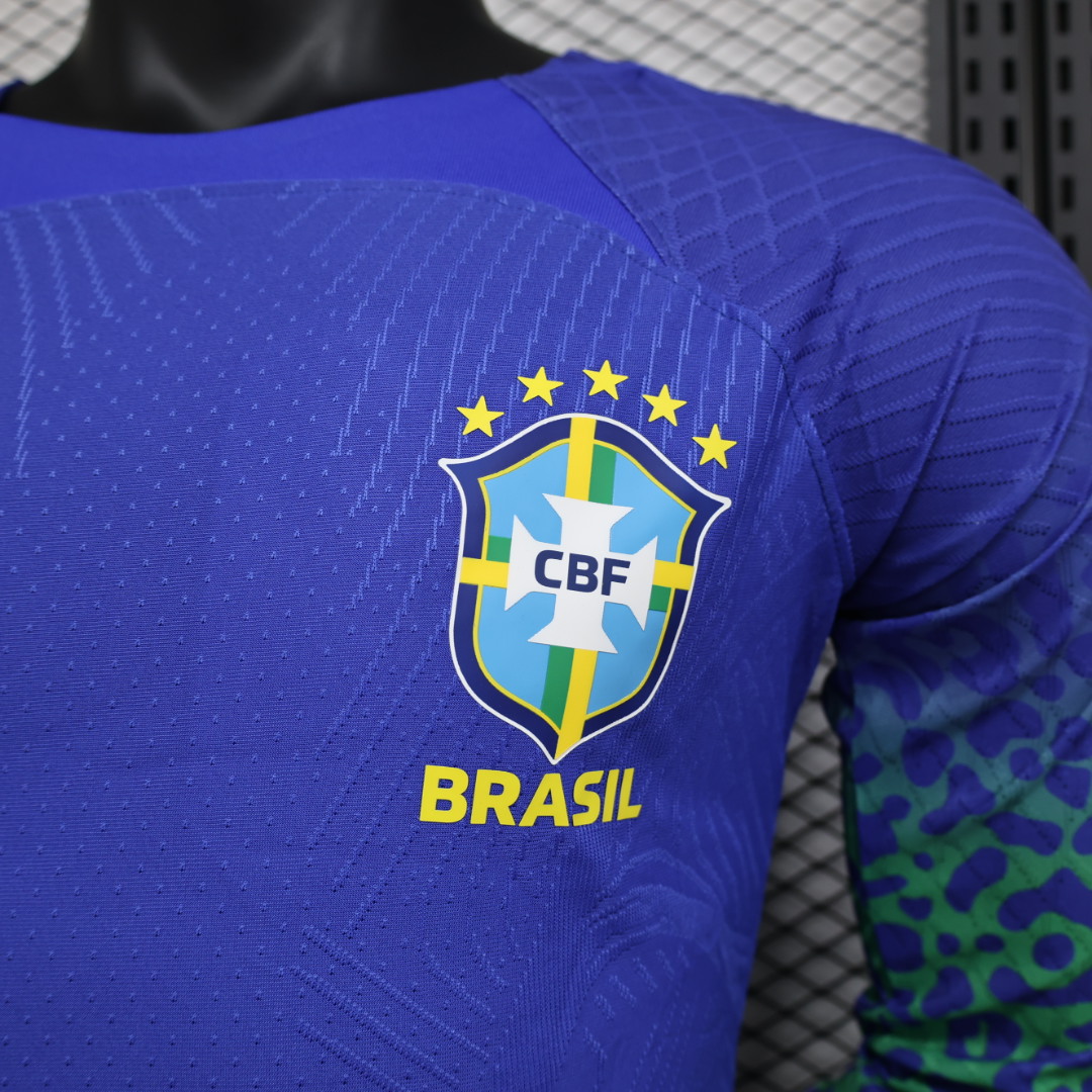 Brazil 22-23 Away Long Sleeve Jersey - Player Version - SOCCERDEALSHOP