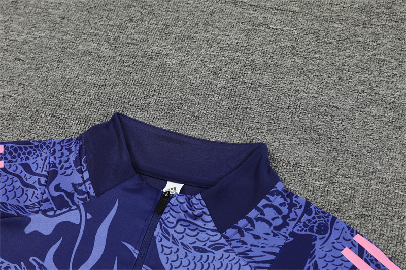 Real Madrid 24-25 Long Sleeve Training Set - Blue Dragon - SOCCERDEALSHOP