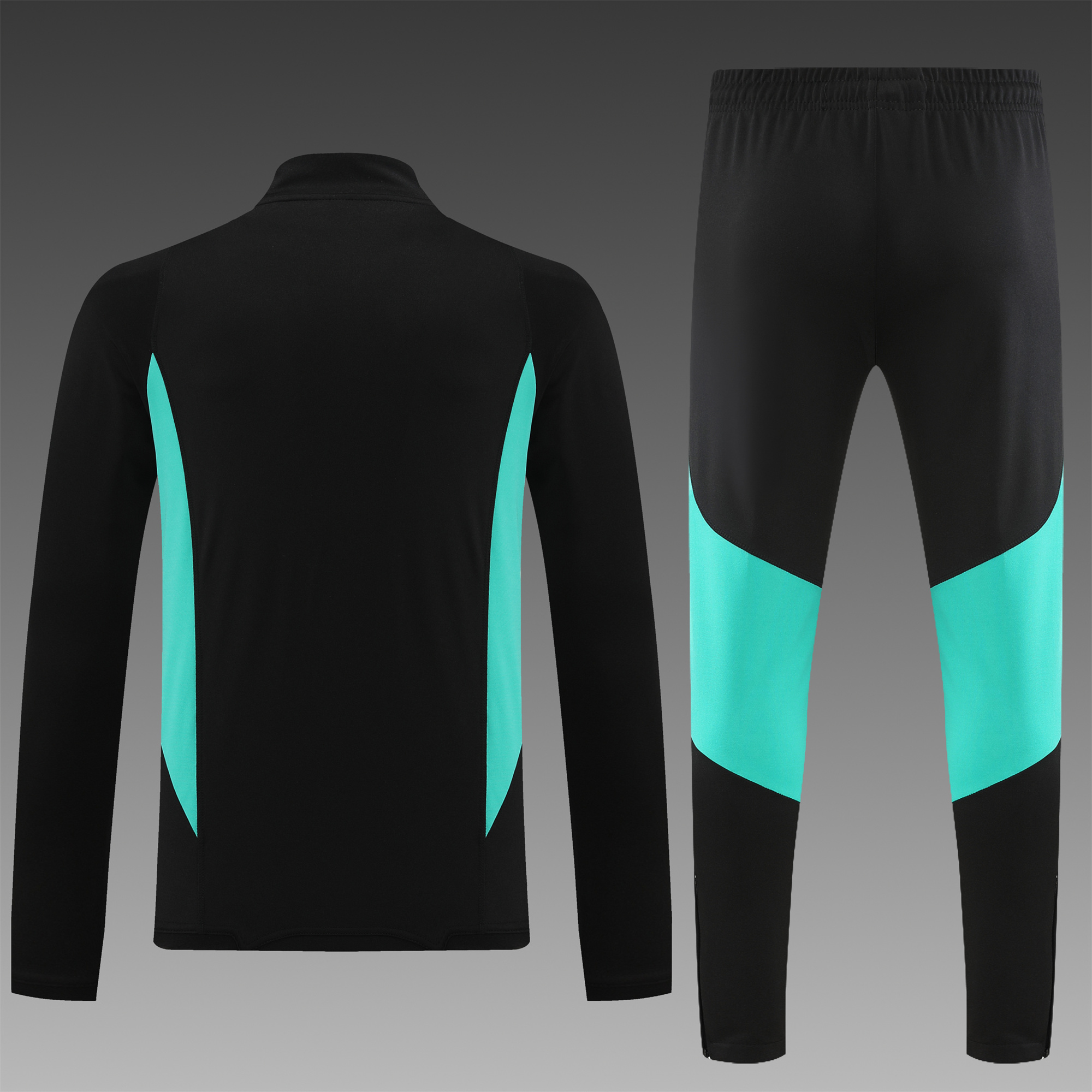 Manchester United 23-24 Long Sleeve Training Set Black - SOCCERDEALSHOP