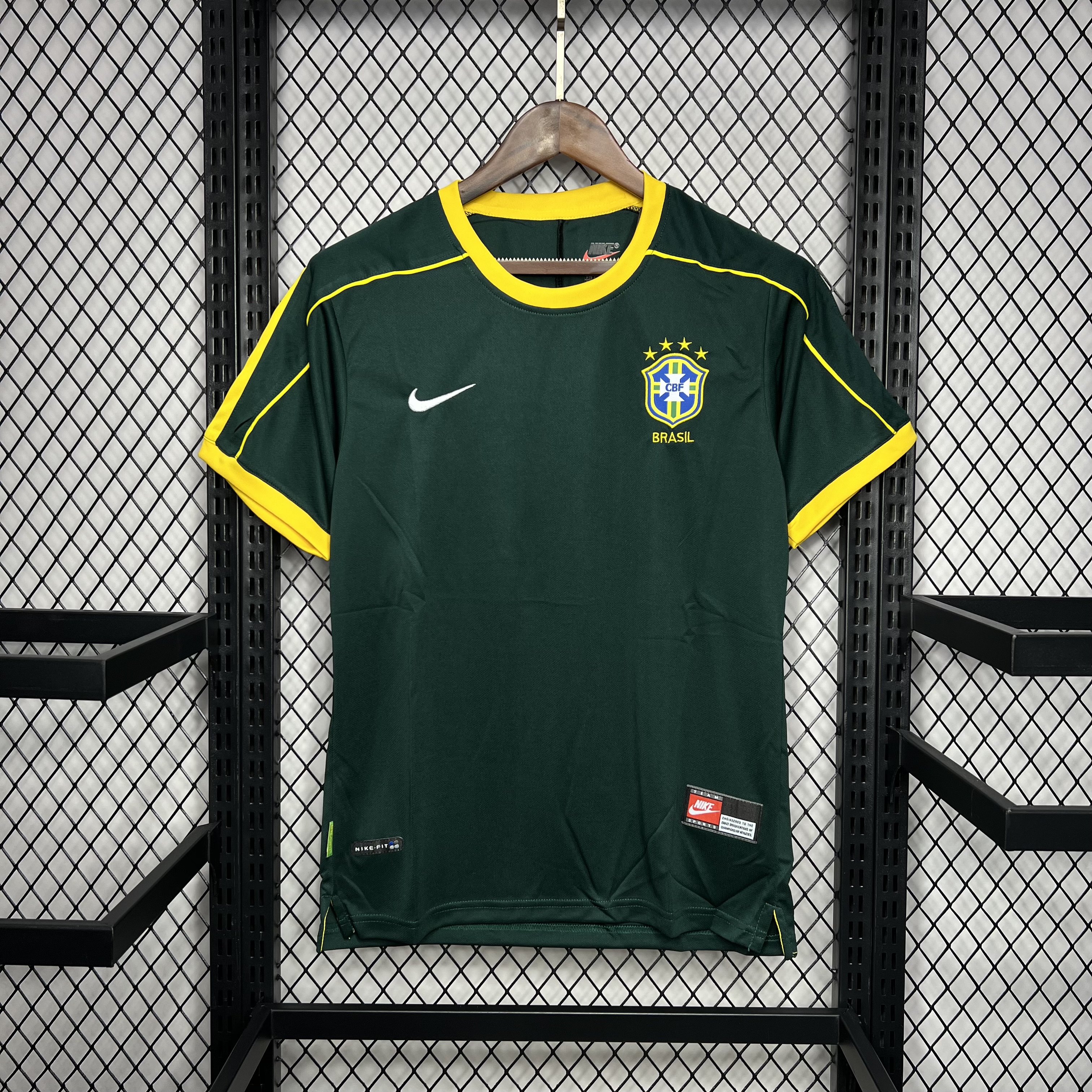 Retro Brazil 1998 Goalkeeper Jersey - SOCCERDEALSHOP