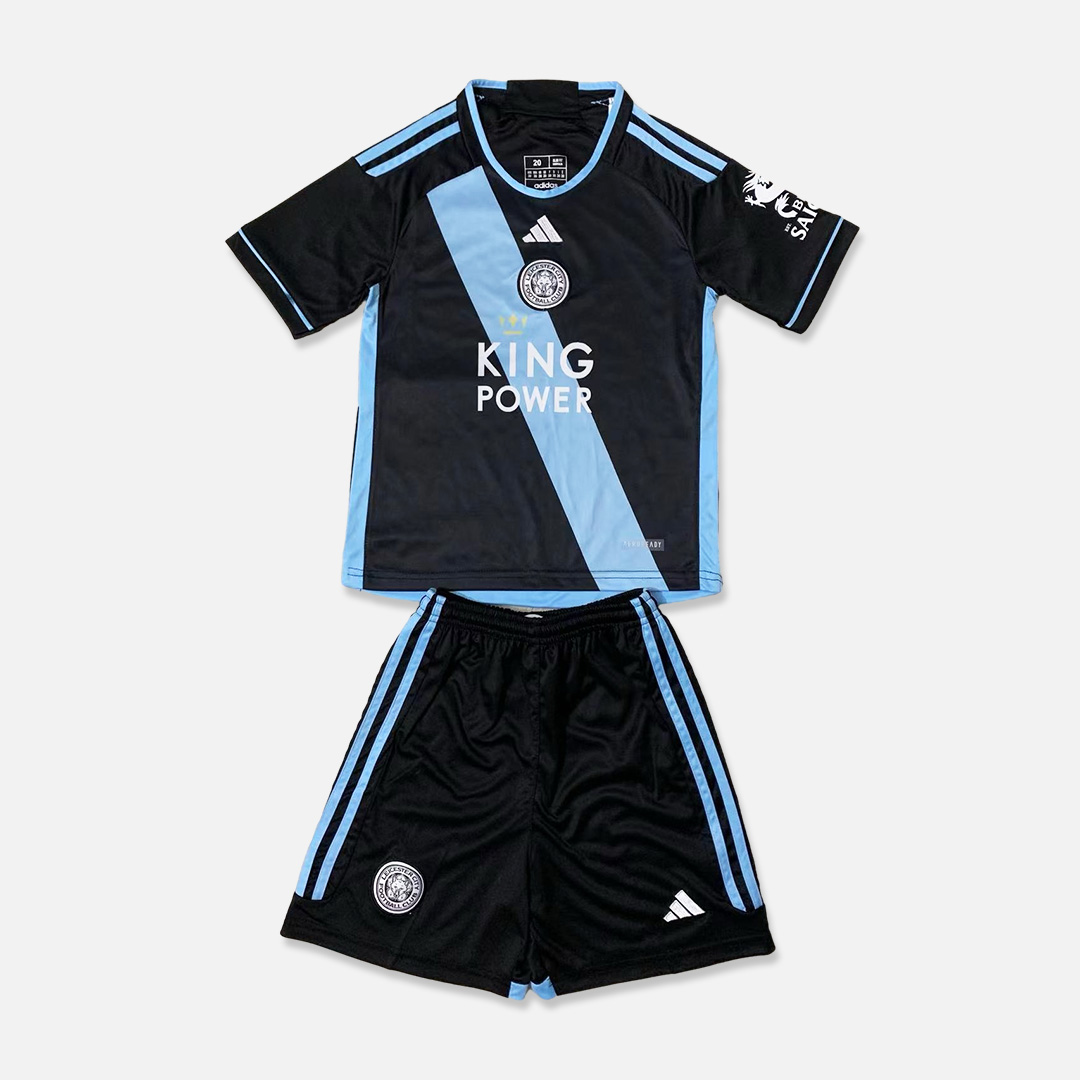 Leicester City 23-24 Away Stadium Kids Kit - SOCCERDEALSHOP