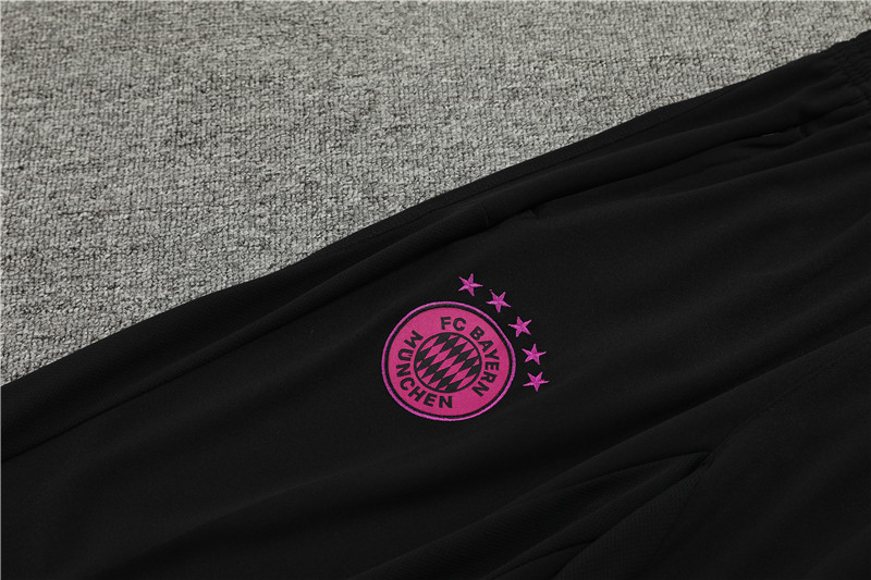 Bayern Munich 23-24 Kids Long Sleeve Training Set Black - SOCCERDEALSHOP