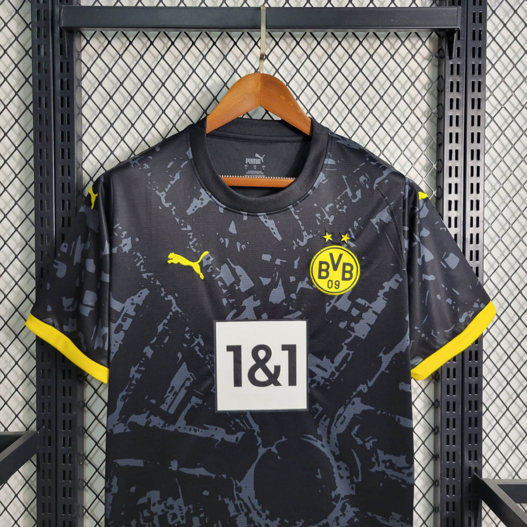 BVB Dortmund 23-24 Away Jersey - Fans Version - SOCCERDEALSHOP