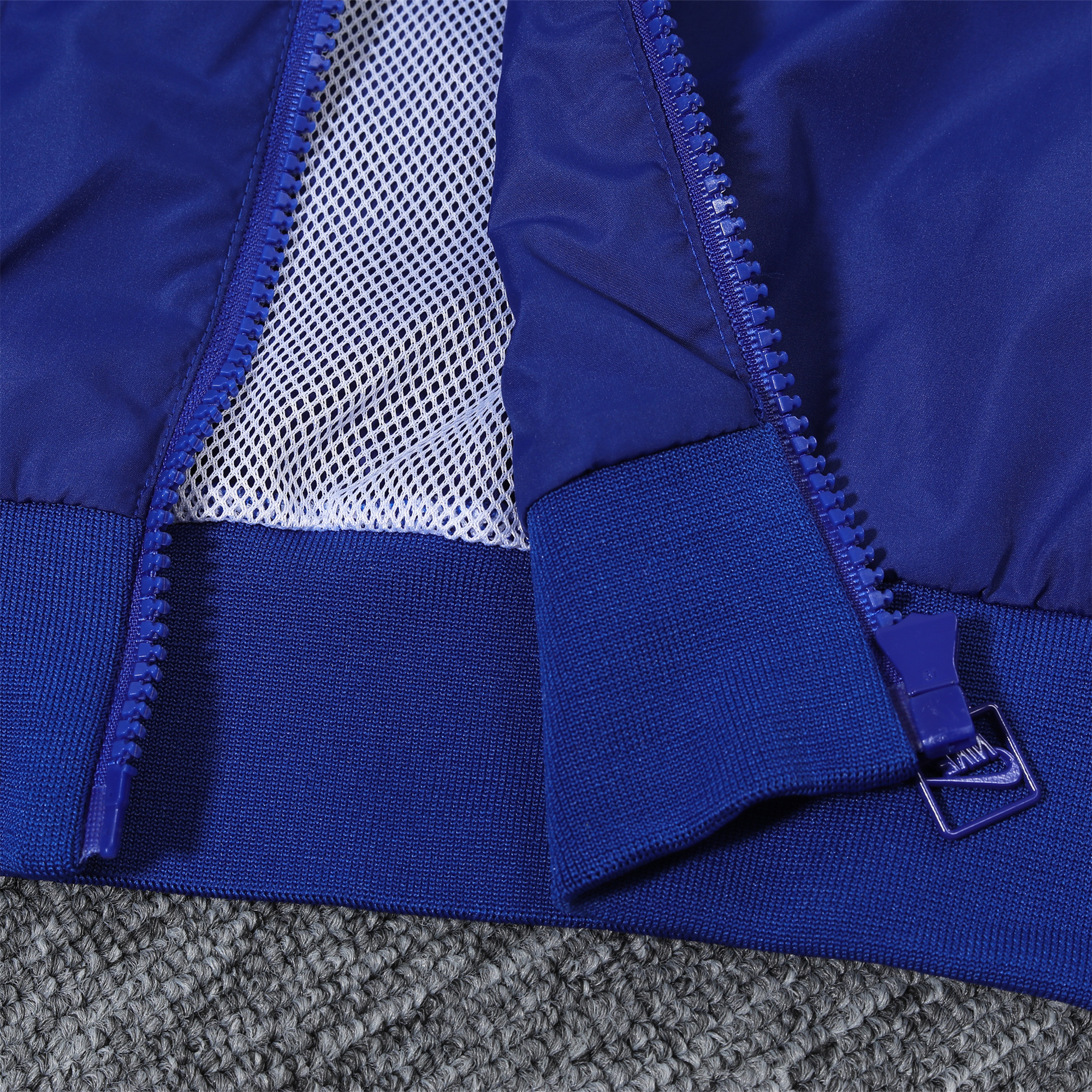 France 2024 National Team Anthem Blue Hooded Windbreaker - Player Version - SOCCERDEALSHOP