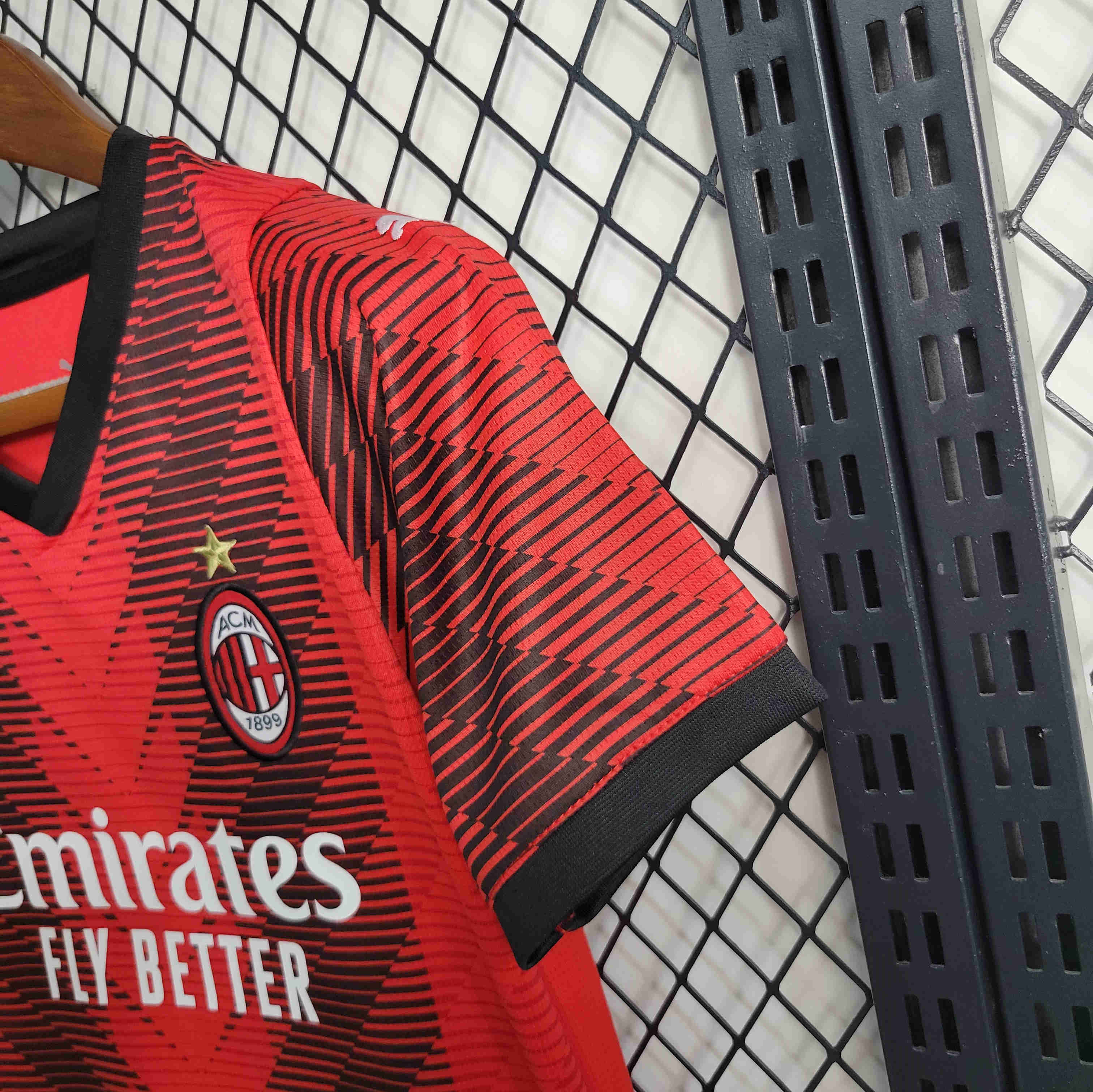 AC Milan 23-24 Home Kids Kit - SOCCERDEALSHOP