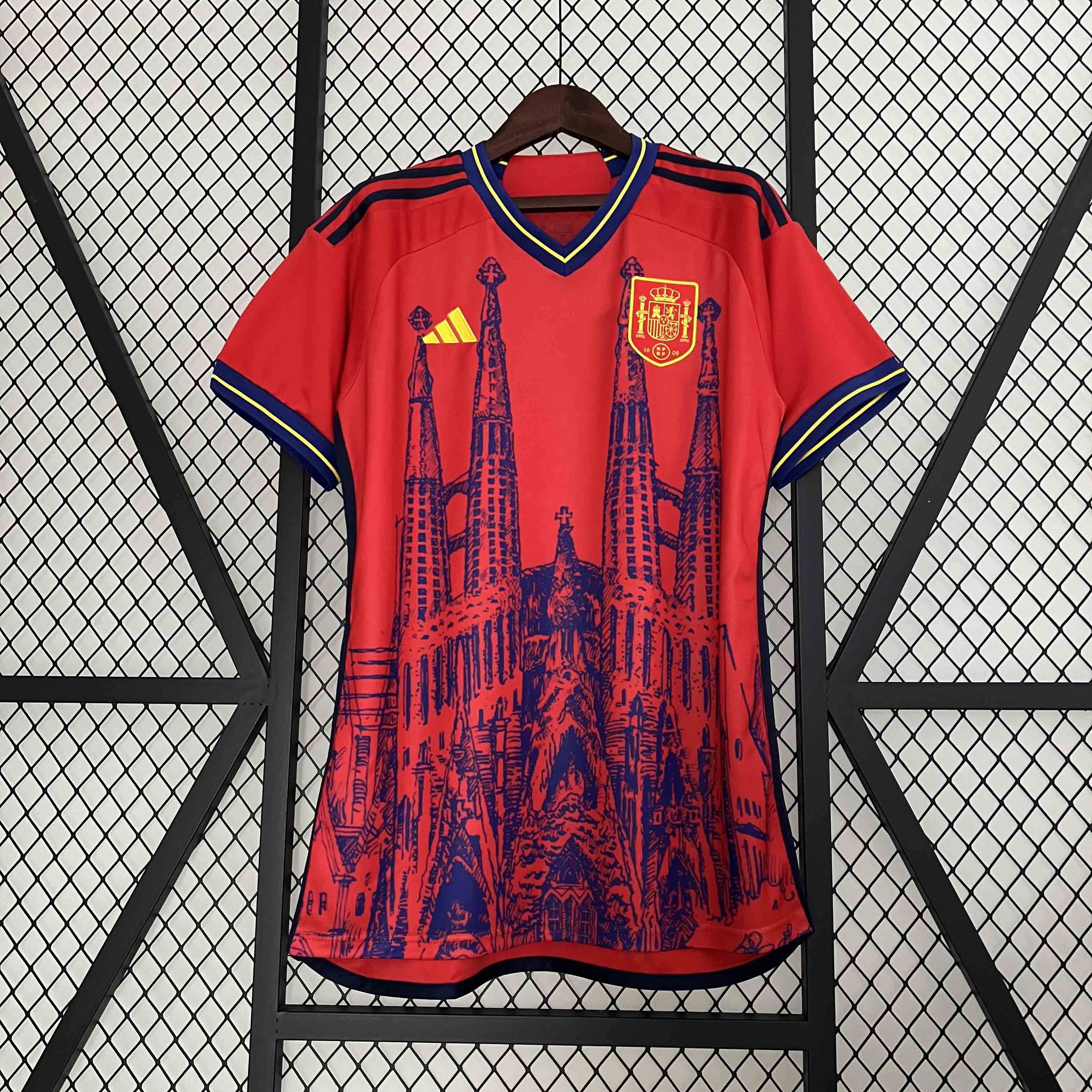 Spain 23-24 Sagrada Família Special Edition Jersey - Fans Version - SOCCERDEALSHOP