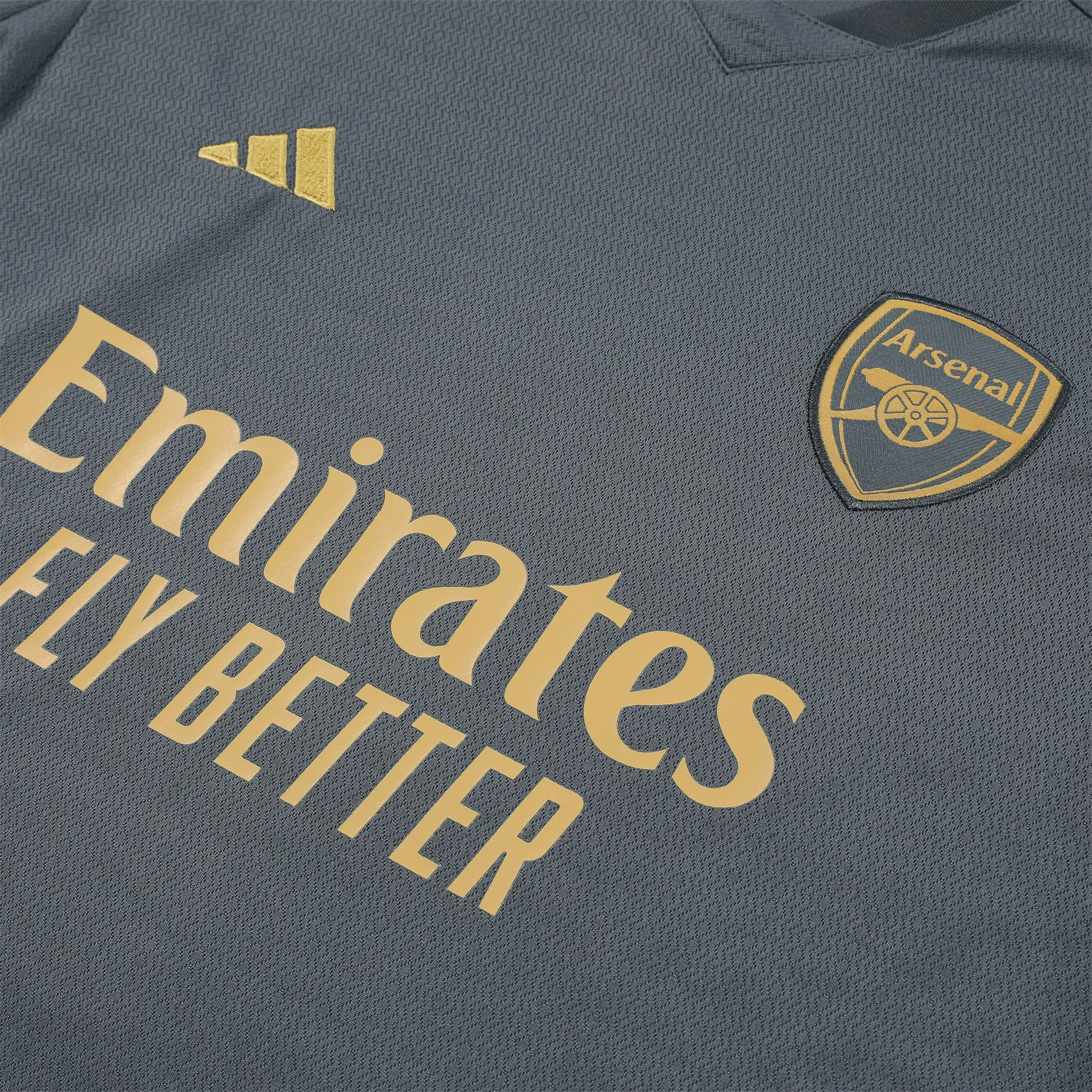 Arsenal 23-24 Short-Sleeve Training Set - Grey - SOCCERDEALSHOP